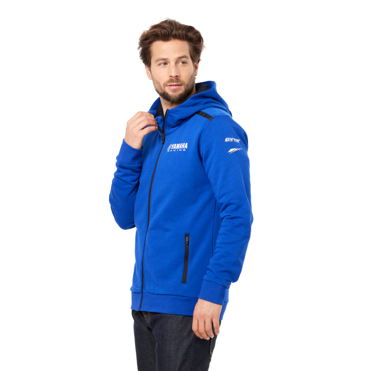 Yamaha Paddock Blue Essentials hoodie til mænd - Yamaha