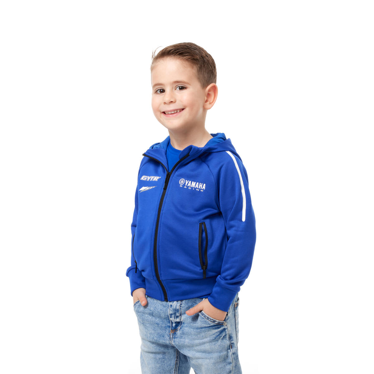 Sweat à capuche Yamaha Paddock Blue pour enfants - Yamaha