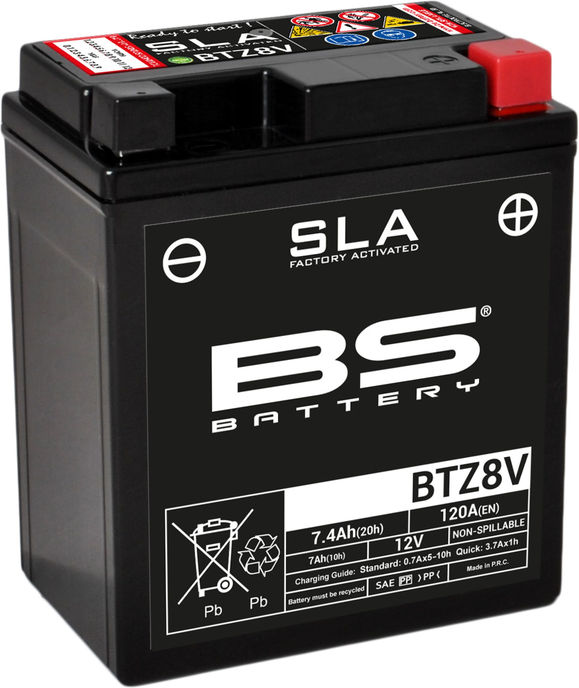 BS Battery  BTZ8V (FA) SLA - Sealed & Activated - BS Battery