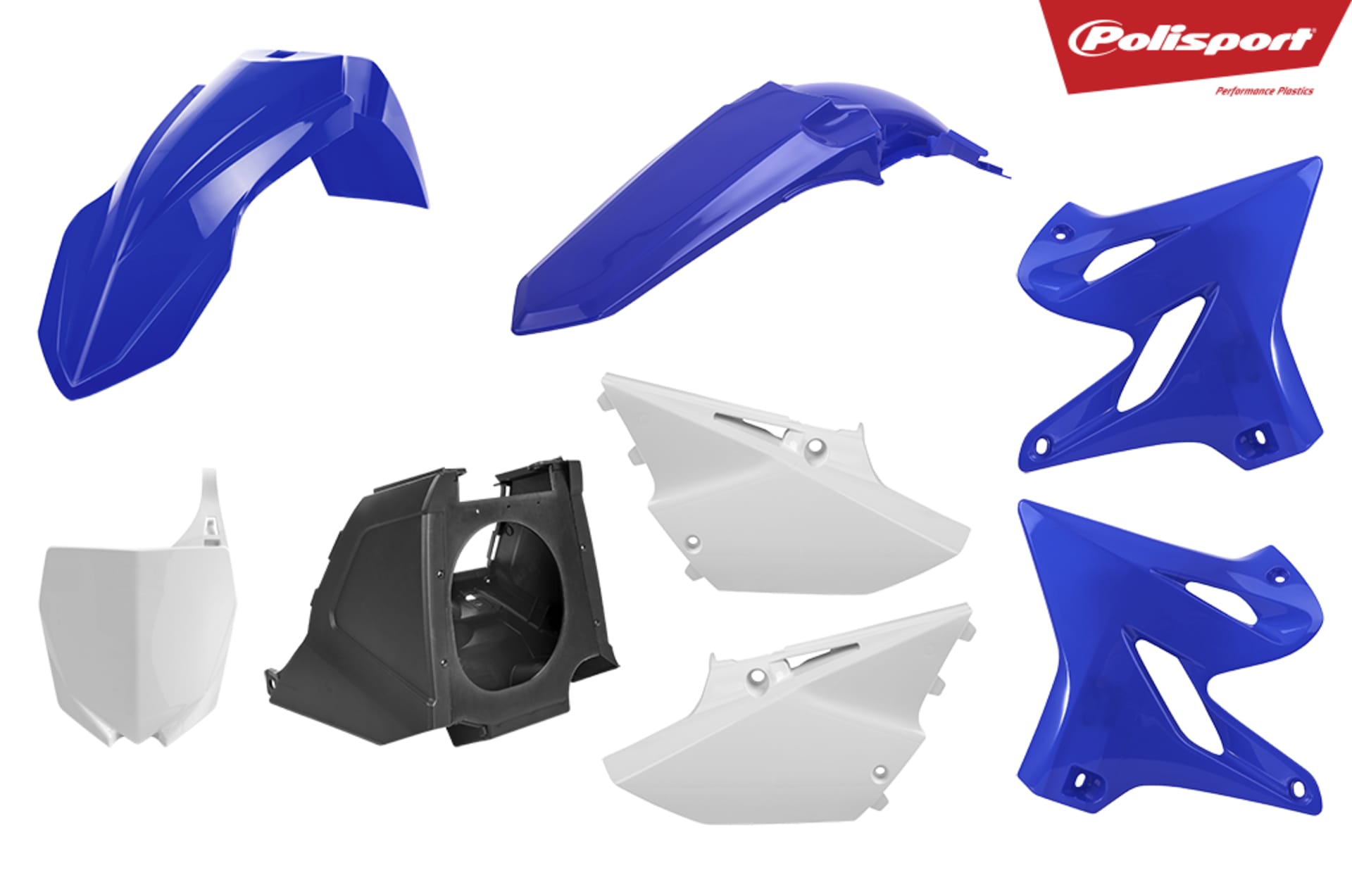 Polisport plastsats YZ125/250 02-17 OEM - Polisport - Motocross Parts