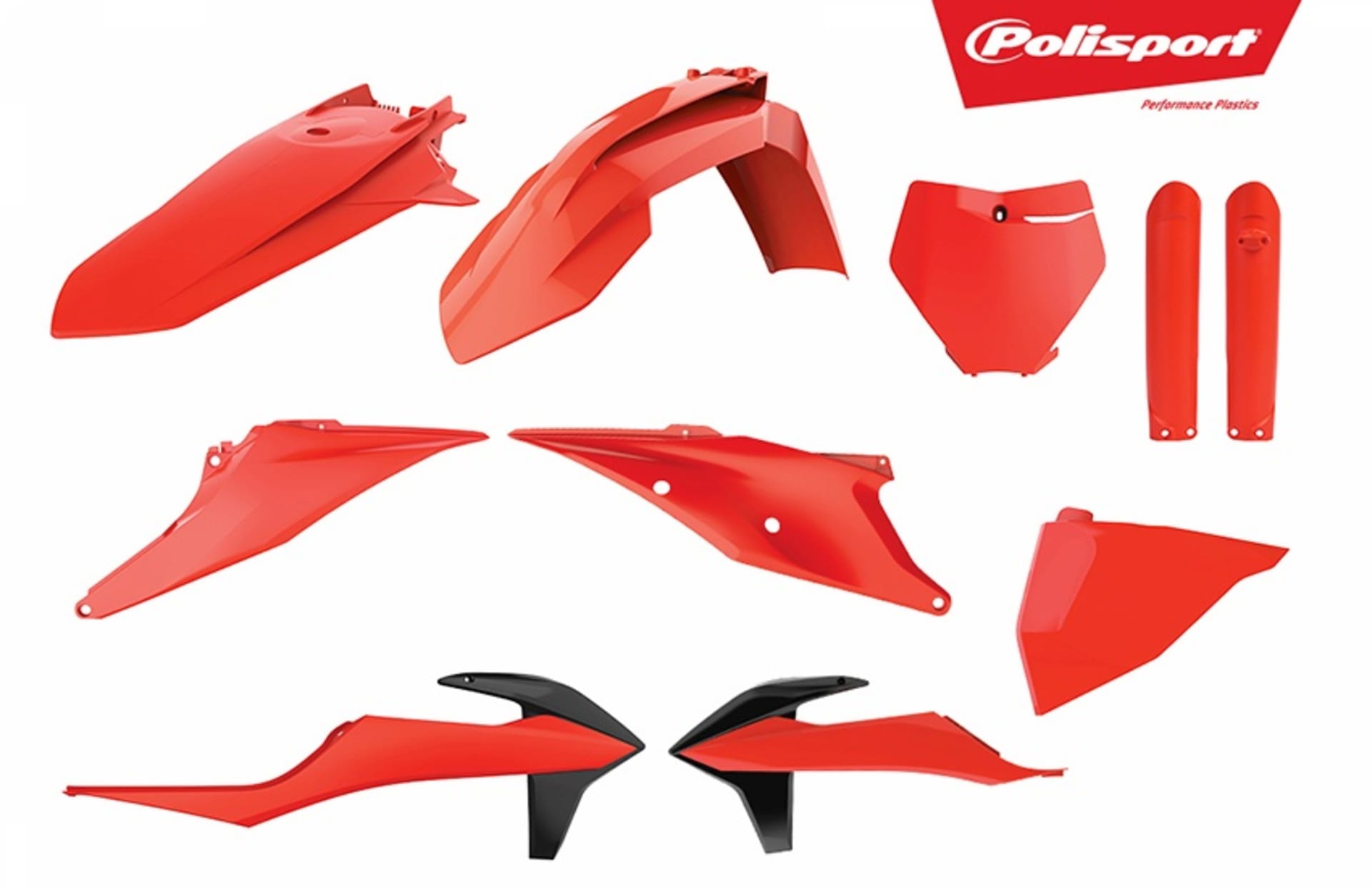 Polisport Complete kit SX/SX-F 2019- Orange Flo - Polisport - Motocross Parts