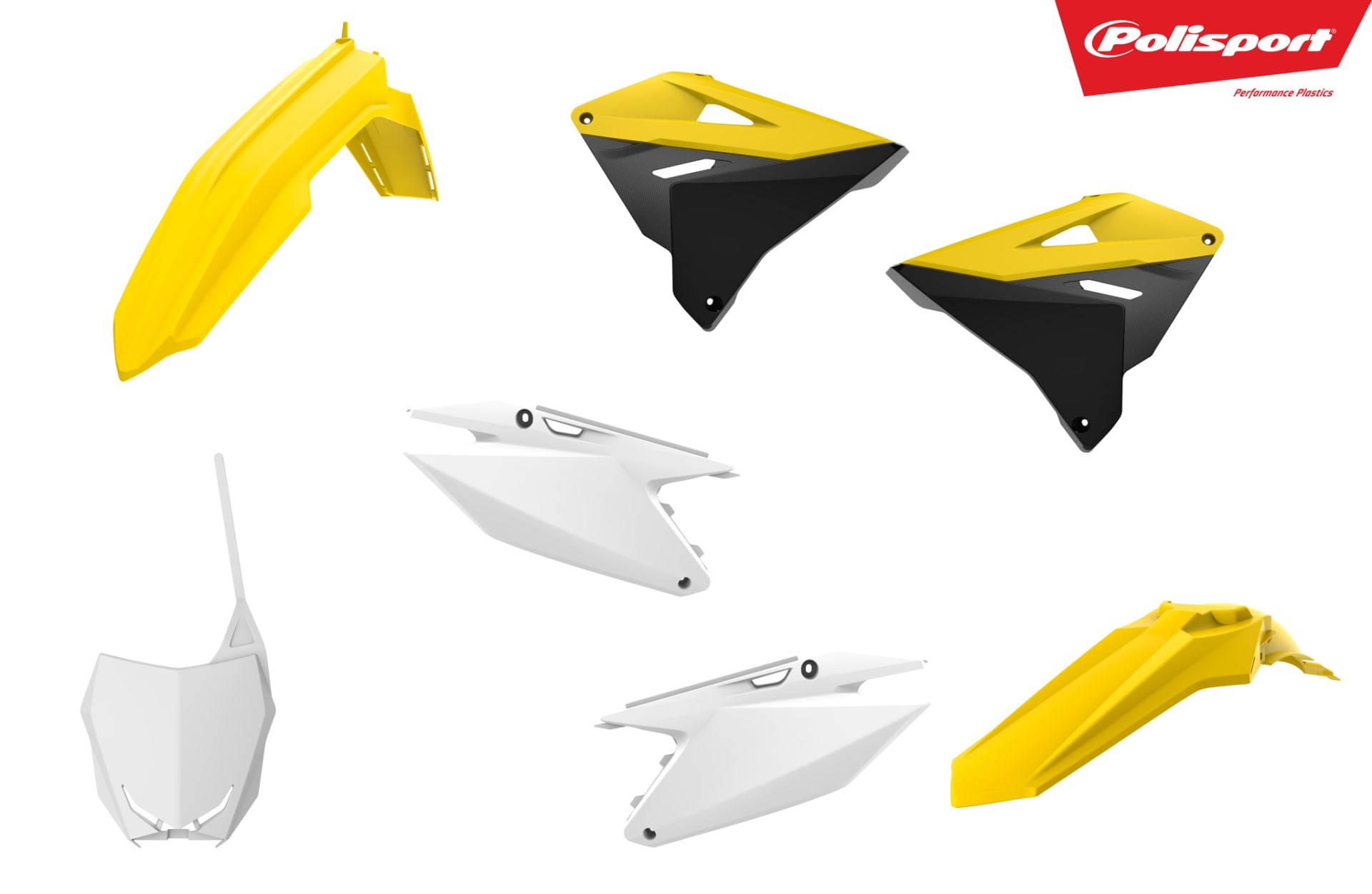 Polisport MX Komplett-Kit Suzuki RM125/250 (01-08) Restyling 19 style OEM (1) - Polisport