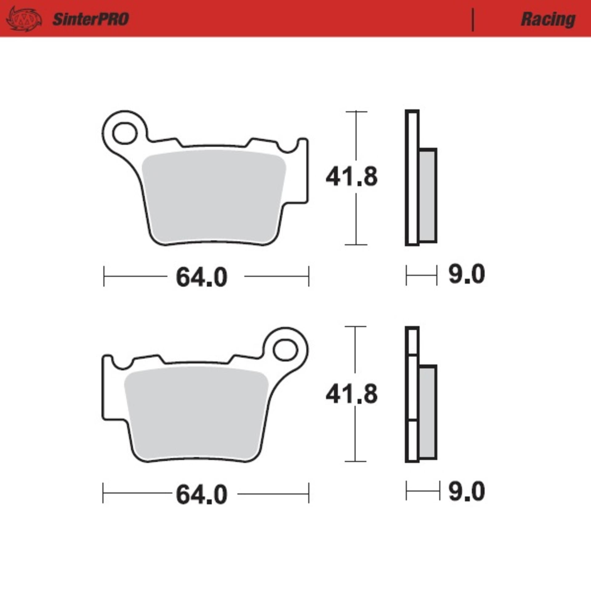 Moto-Master Brakepads KTM 200SX, 250SX, 450SX - Moto-Master - Motocross Parts