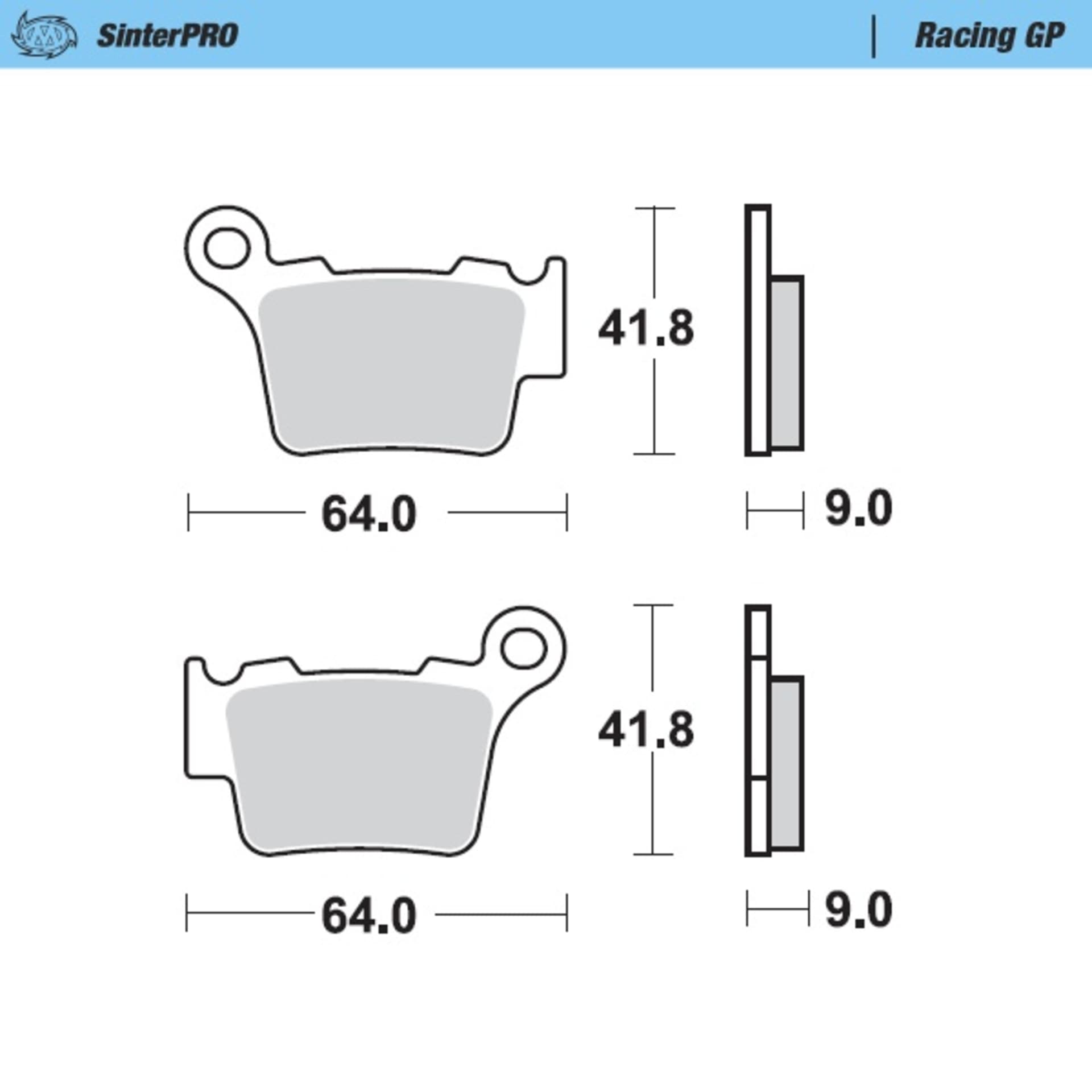 Moto-master Racing GP SinterPRO Offroad Brake Pads KTM 2003-2024 - Moto-Master