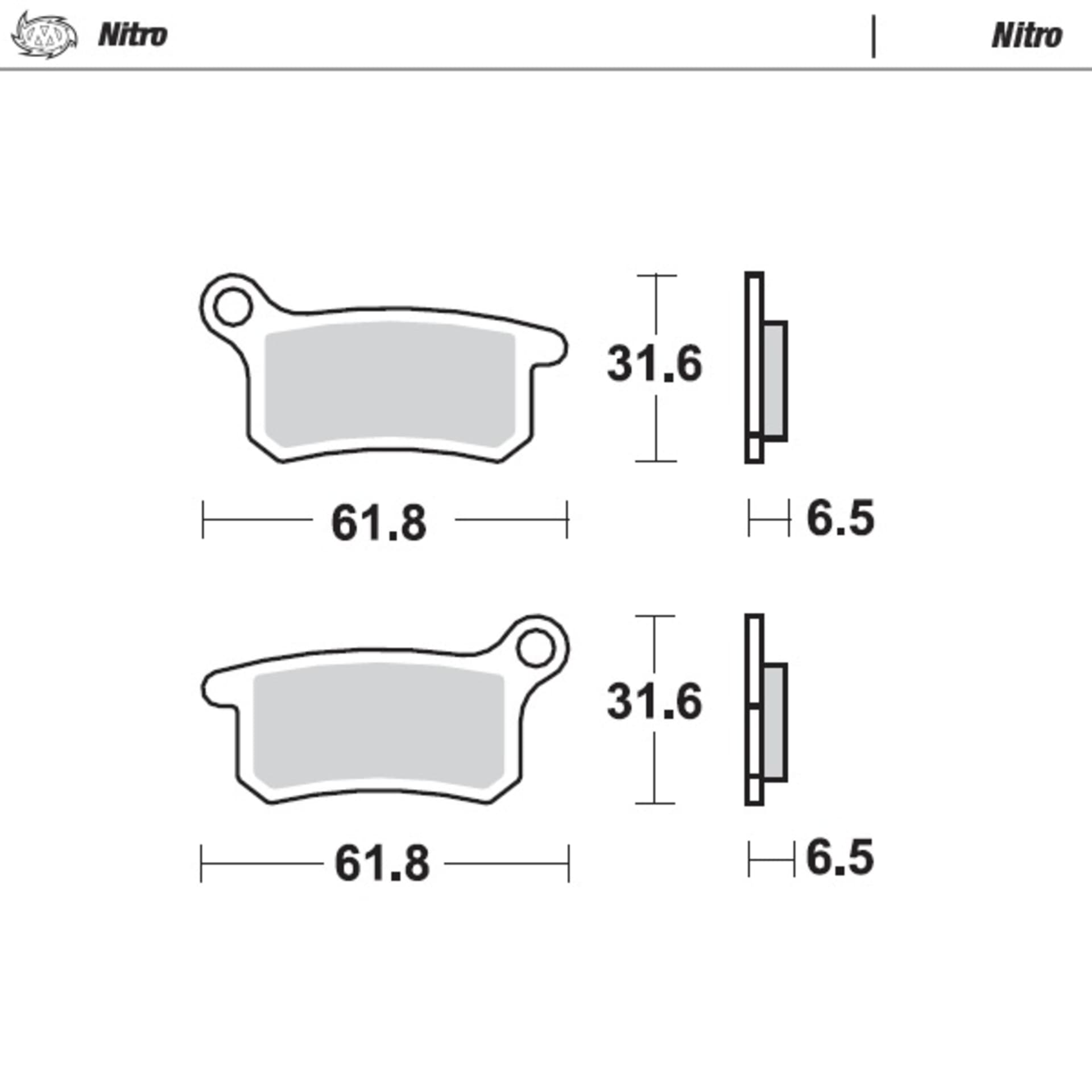 Moto-Master Bremsbeläge KTM vorne: 65cc 2002>, SX85 <2011, hinten: 65cc 2009>, SX85 - Moto-Master - Motocross Parts