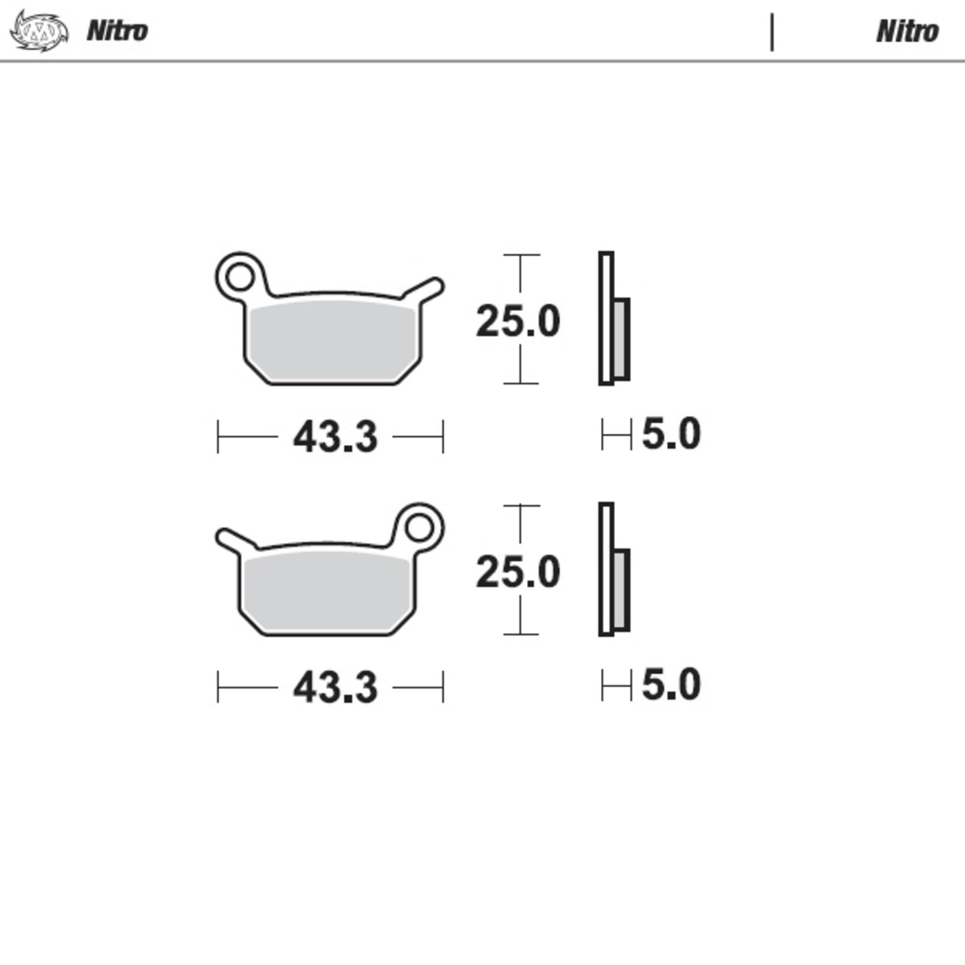 Moto-Master break pads SX50 front/rear - Moto-Master - Motocross Parts