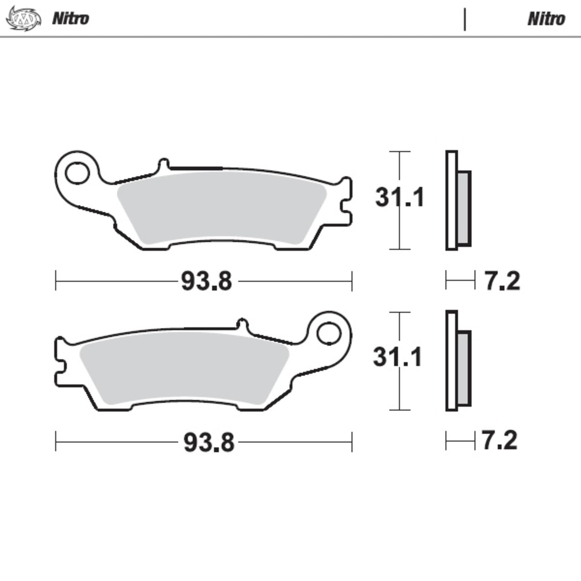 Moto-Master bremseklodser yamaha för YZ/YZF - Moto-Master - Motocross Parts