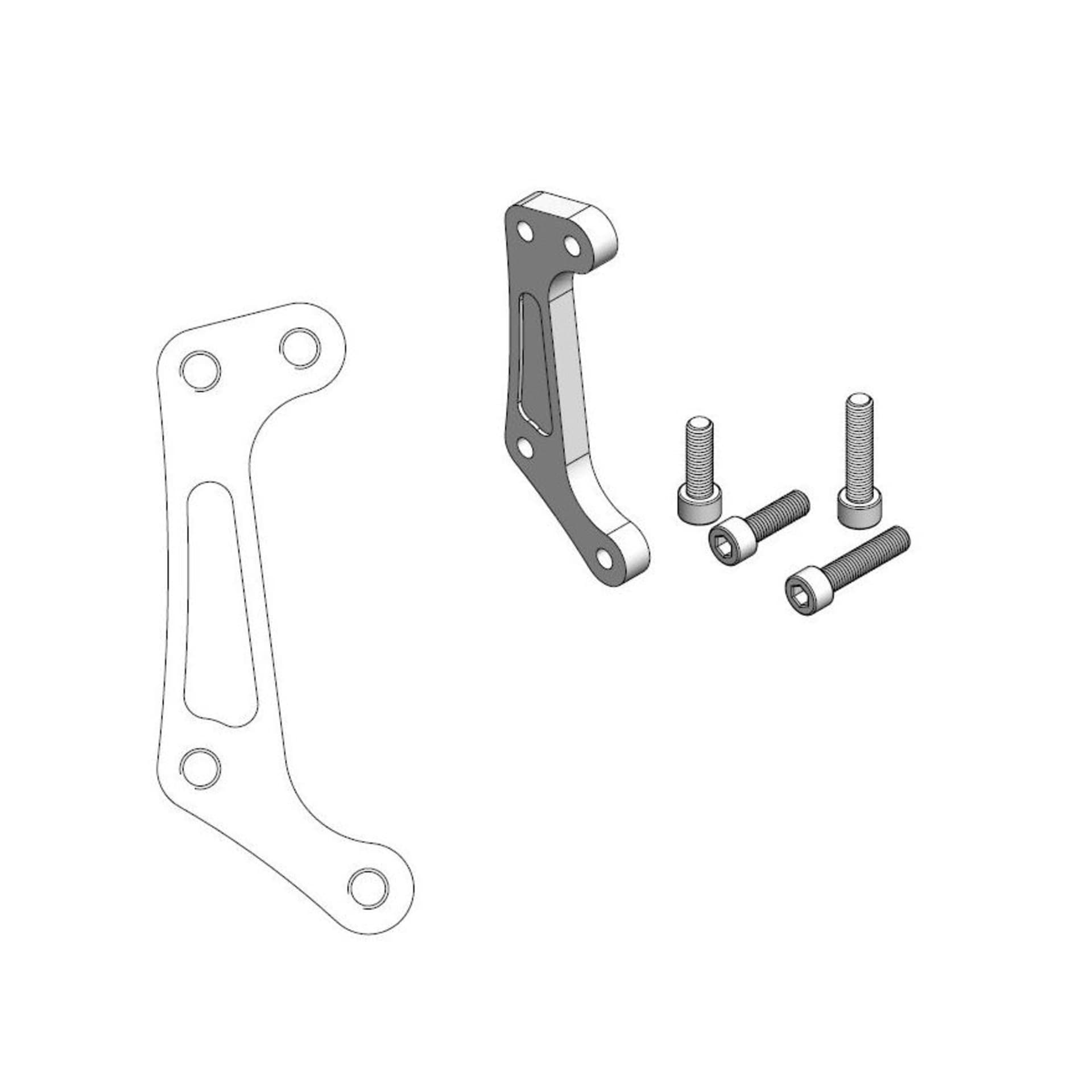 Moto-Master Supermoto Racing Adapter Honda 300mm - Moto-Master