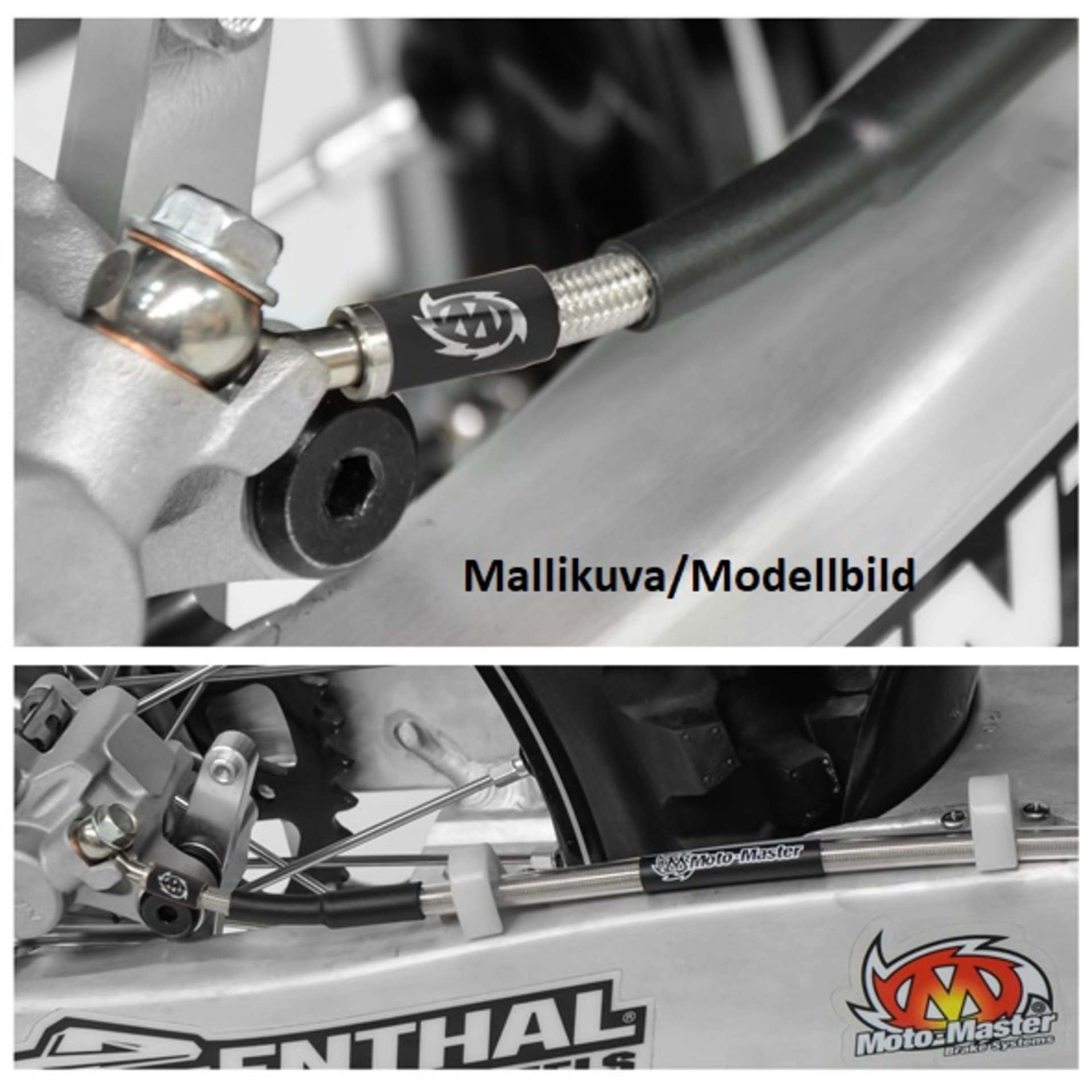 Moto-Master Brakehose rear KTM, Husqvarna: with linkage system - Moto-Master - Motocross Parts