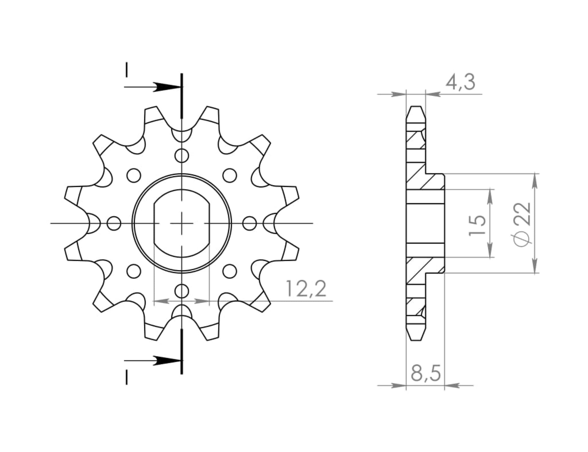 Supersprox Front sprocket 1899.11 - Supersprox