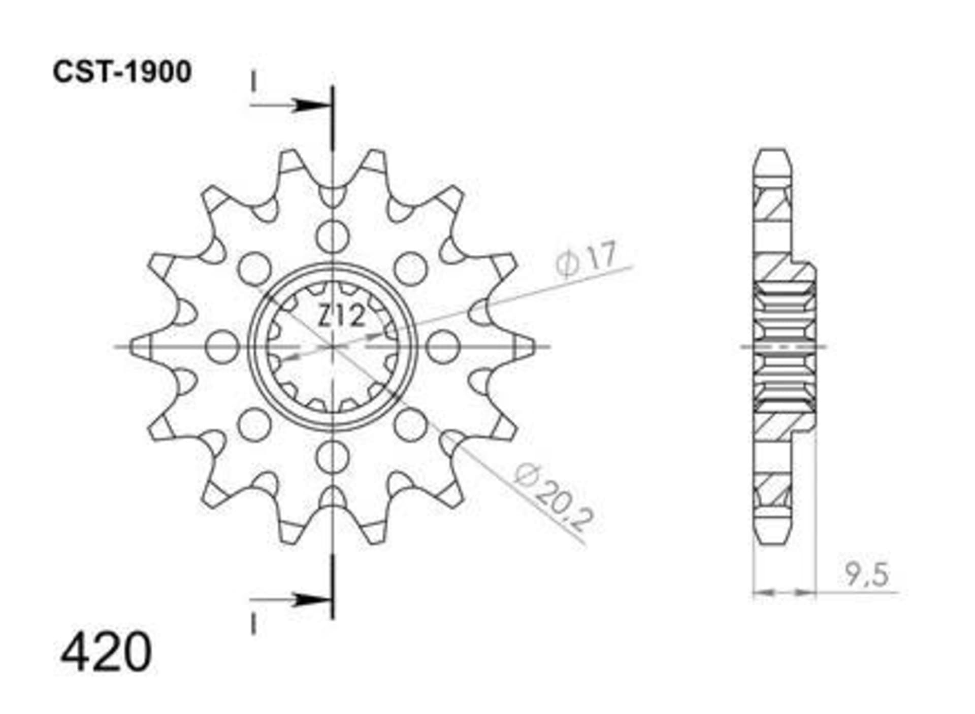 Supersprox fortandhjul - 65 SX/MC/TC - Supersprox