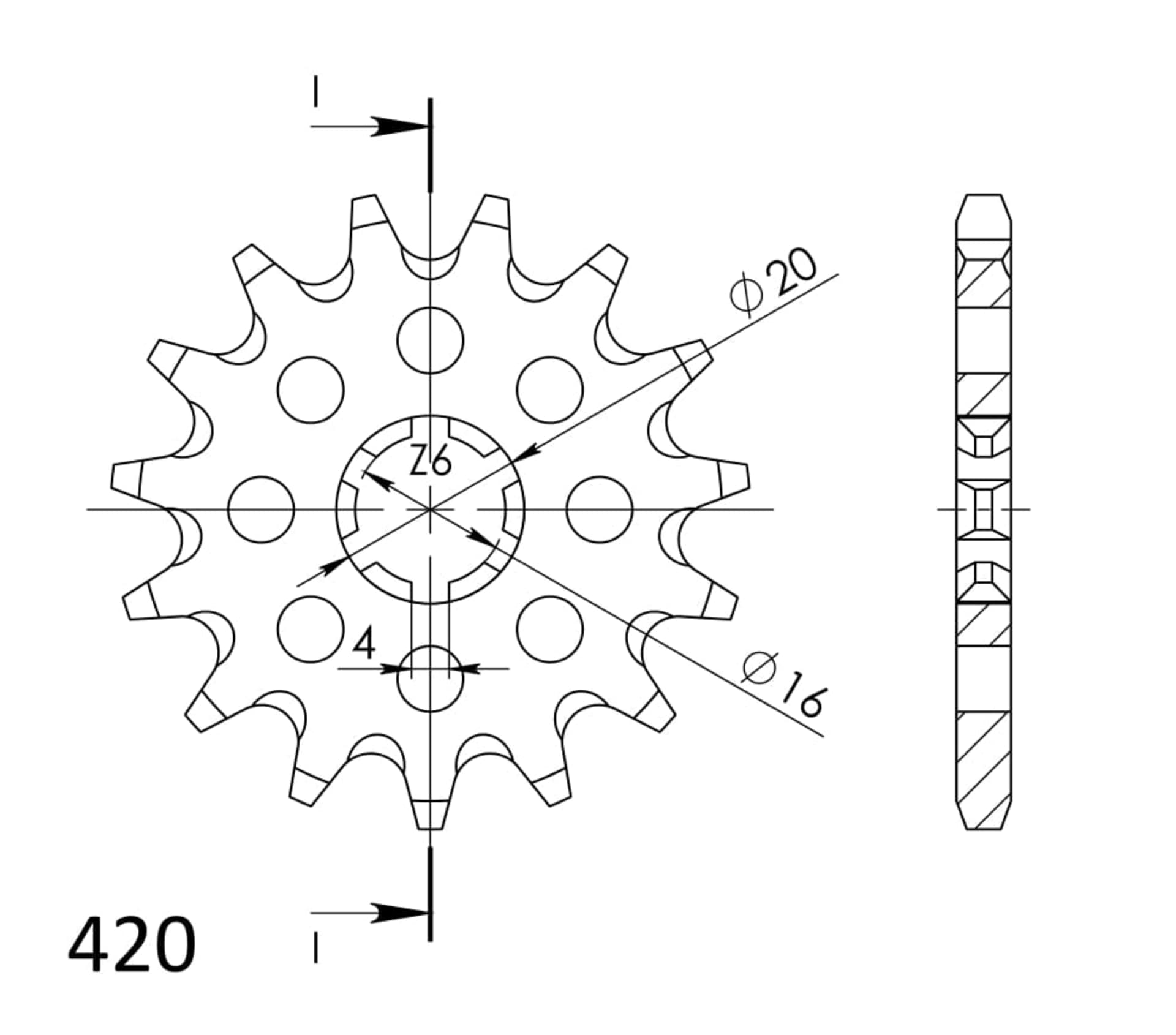 Supersprox / JT Front sprocket 546.14 - Supersprox
