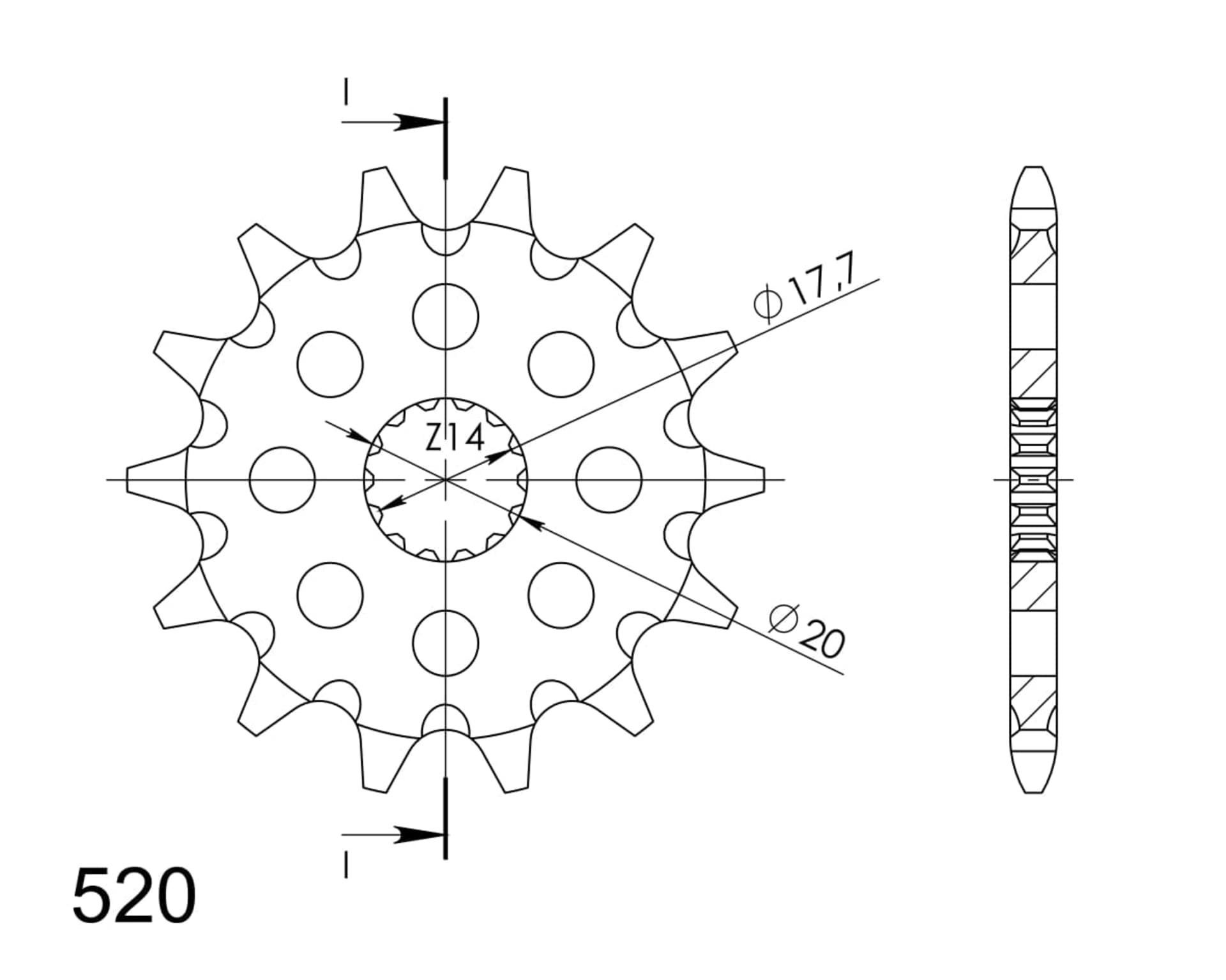 Supersprox / JT Front sprocket 564.13 - Supersprox