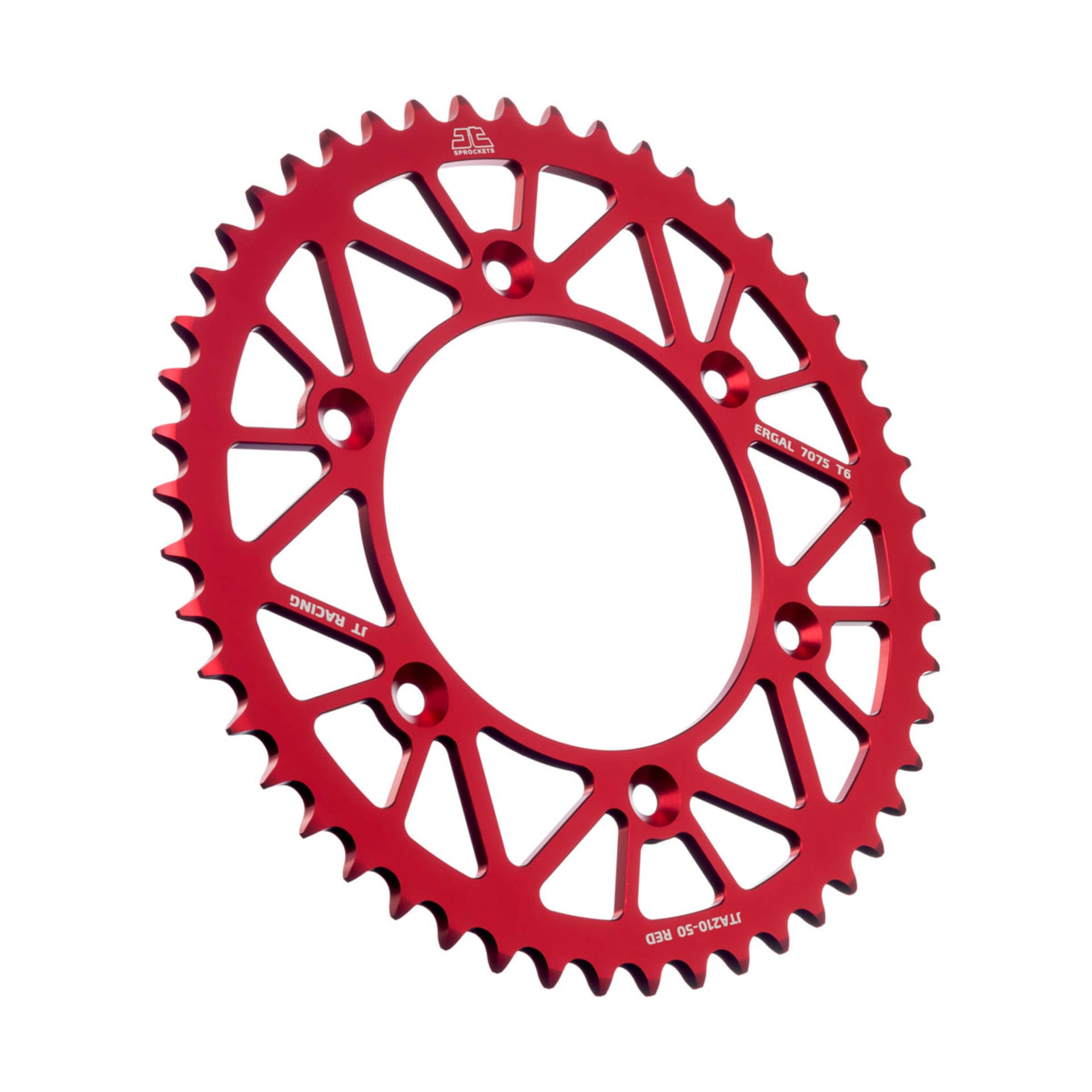 JT Rear Alu Sprocket 7075 T6 Red JTA210.50RED - JT