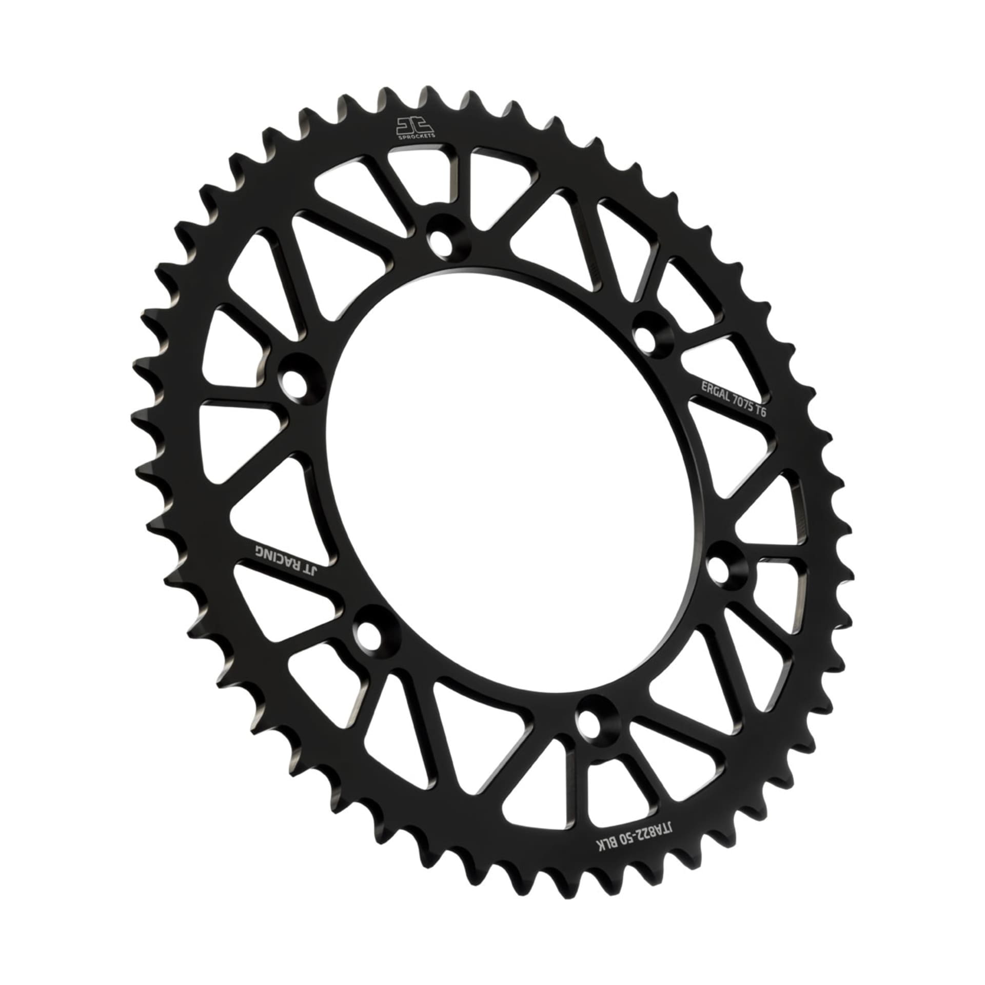 JT Rear Alu Sprocket 7075 T6 Black JTA822.50BLK - JT
