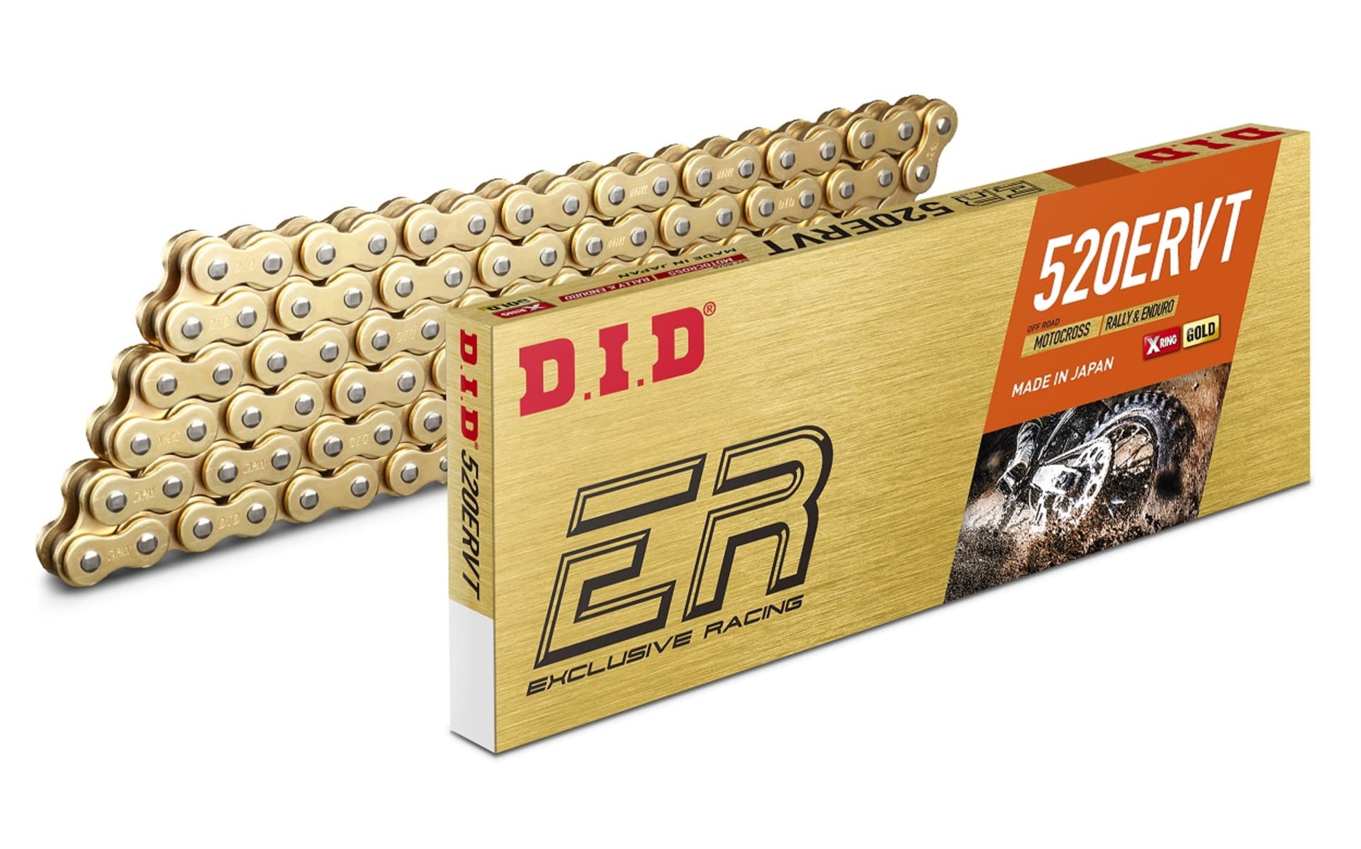 D.I.D 520ERVT G&G Kette+Verbindungsglied (FJ) (ersetzt 520VT) - D.I.D - Motocross Parts
