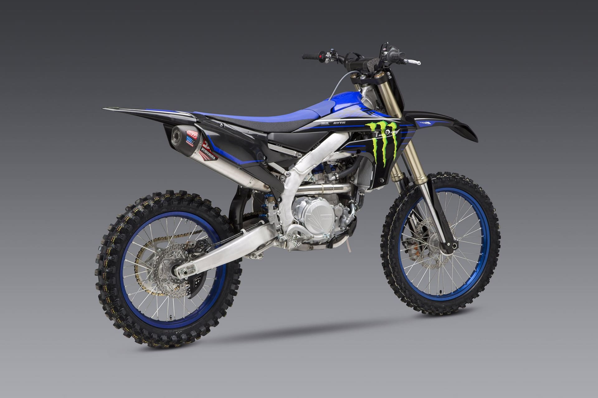Yoshimura YZ450F 20-21 RS-12 Stainless Full Exhaust, w/ Aluminum Muffler - Yoshimura