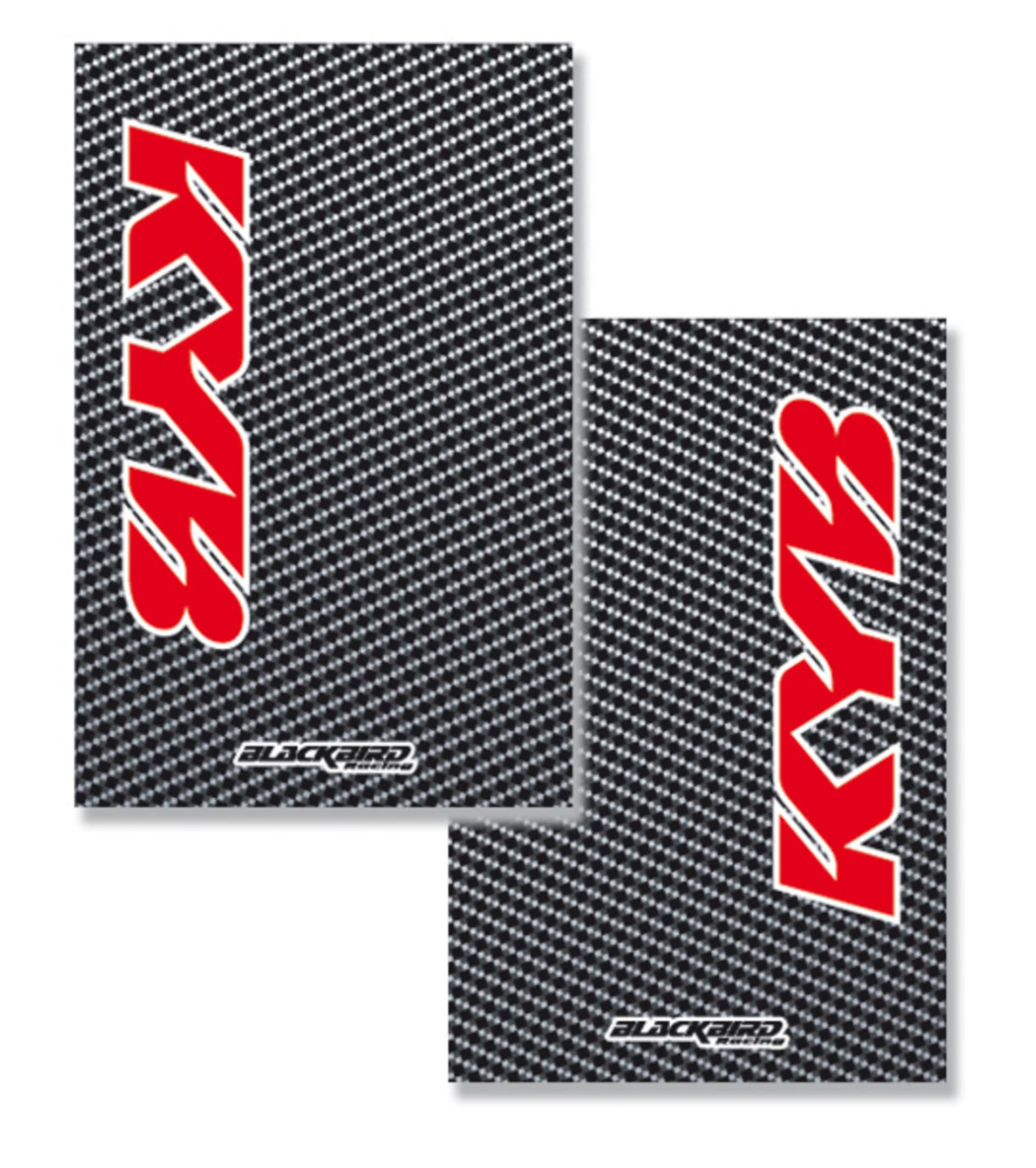 Blackbird Cystall Aufkleber - Carbon Fiber Look Kayaba - Blackbird - Motocross Parts