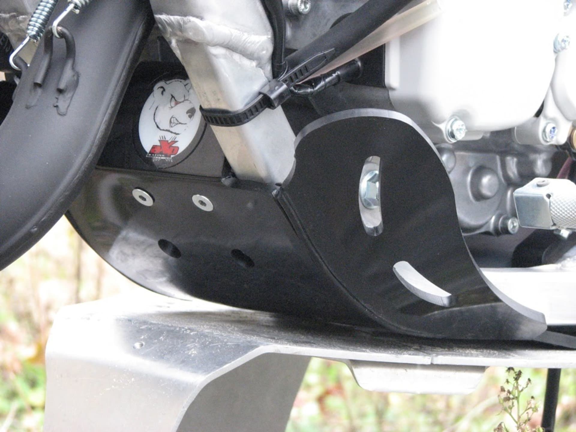 Plaque de protection AXP Noir Yamaha YZ125 05-20 - AXP Racing - Motocross Parts