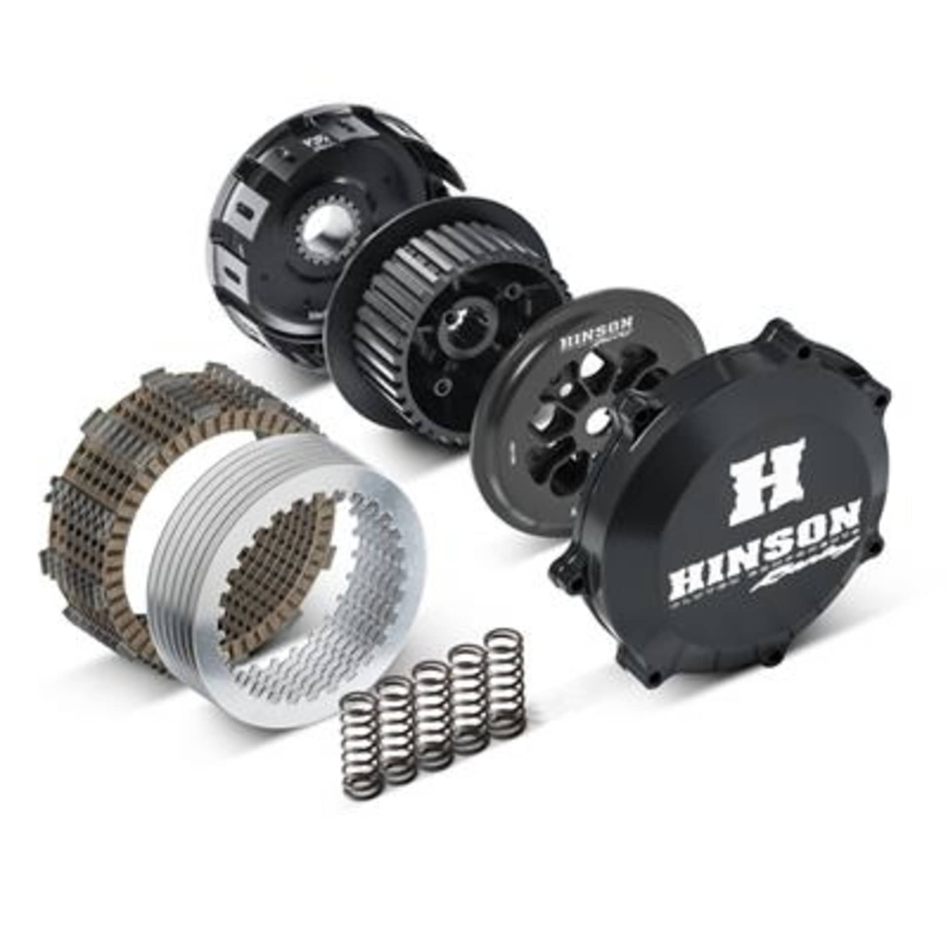 Hinson Komplett Billetproof konventionell kopplingssats YZ125 05- - HINSON - Motocross Parts