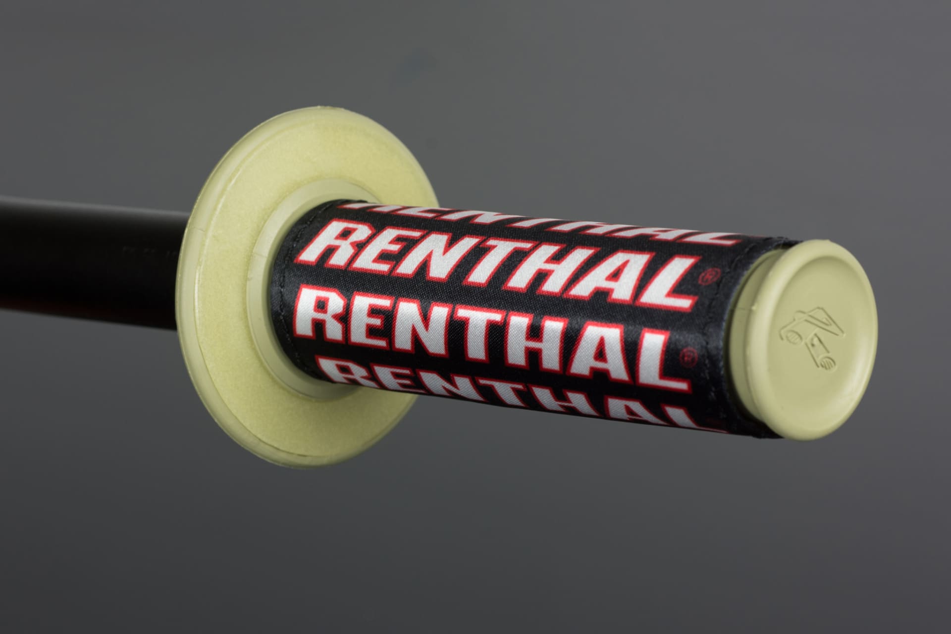 Renthal Clean Griffe Schwarz/Rot (2Stk) - Renthal