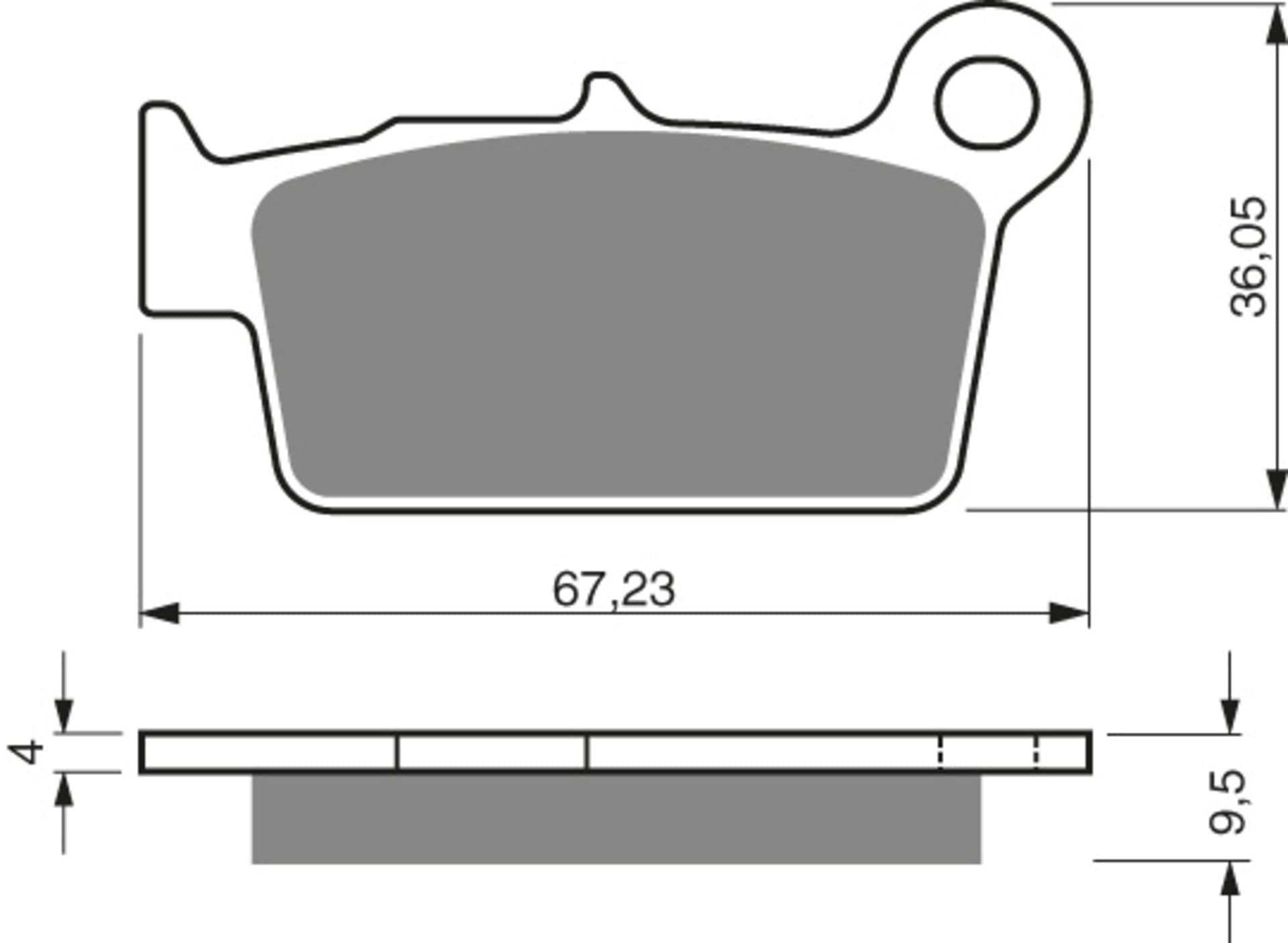 GOLDFREN Bromsbelägg 187 keramisk kolfiber K1 - Goldfren - Motocross Parts