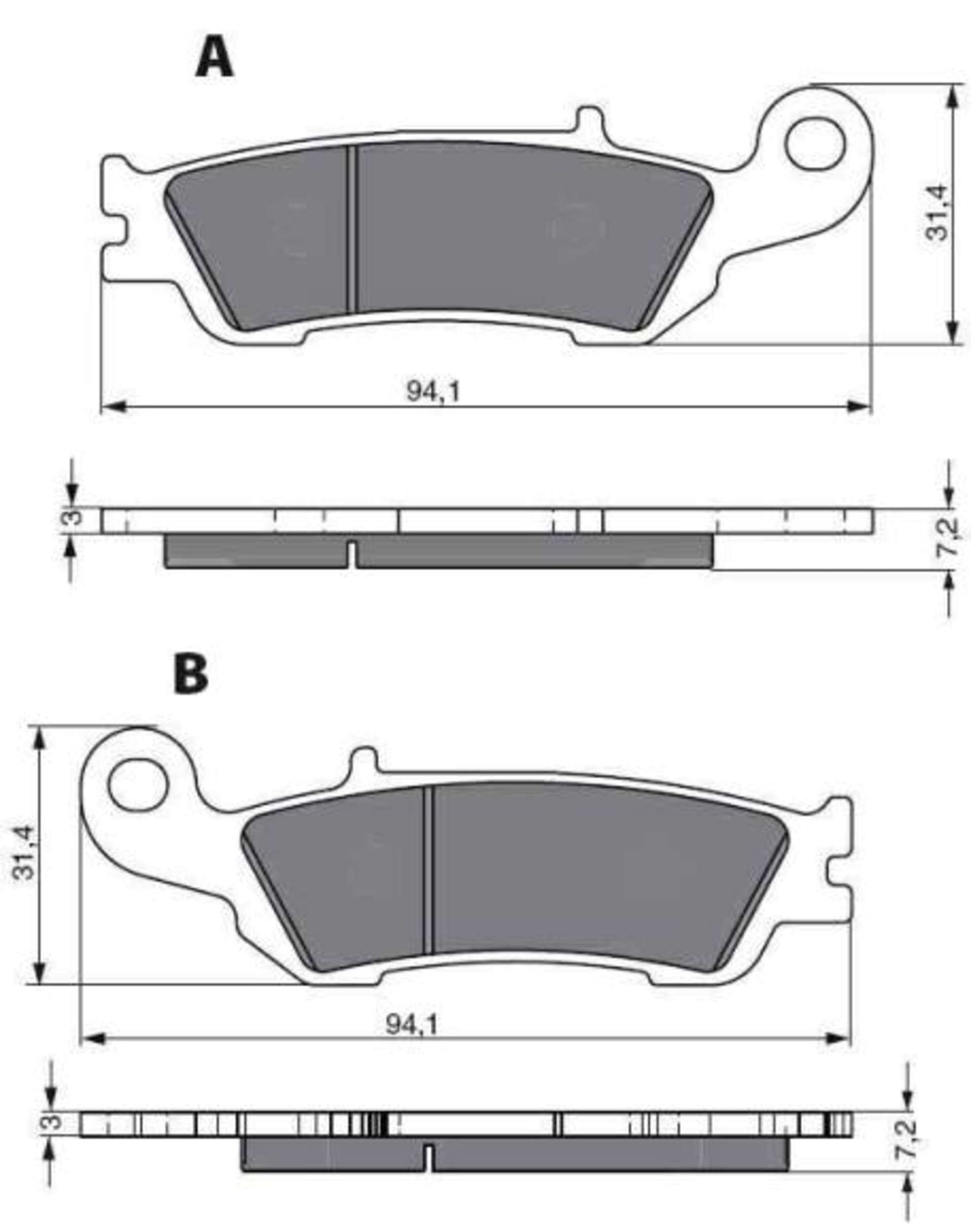 GOLDFREN Bremseklodser 248 Keramik Carbon AD - Goldfren - Motocross Parts