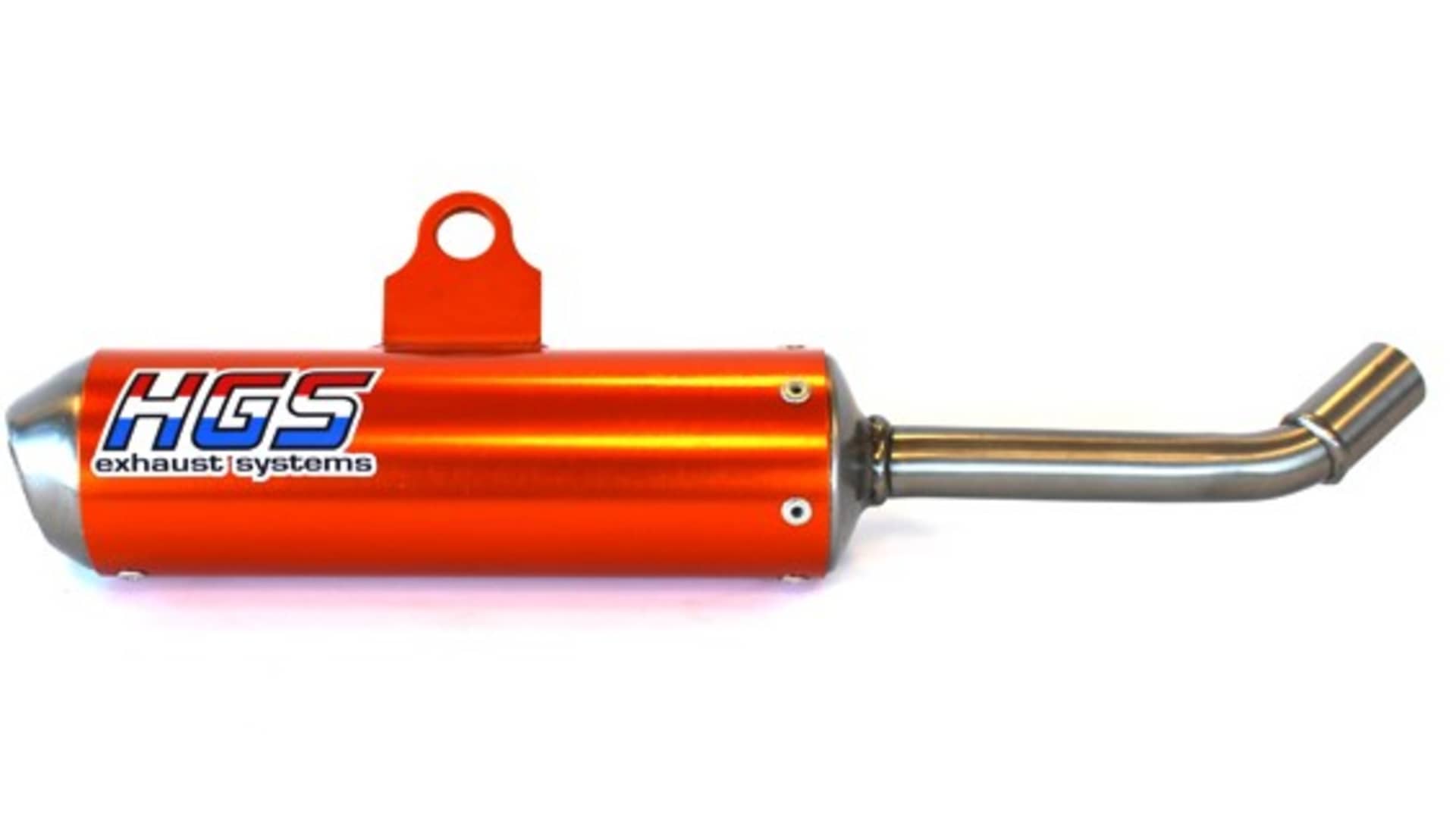 HGS Ljuddämpare 2T Racing KTM85 2018-, TC85 2018- Orange - HGS - Motocross Parts