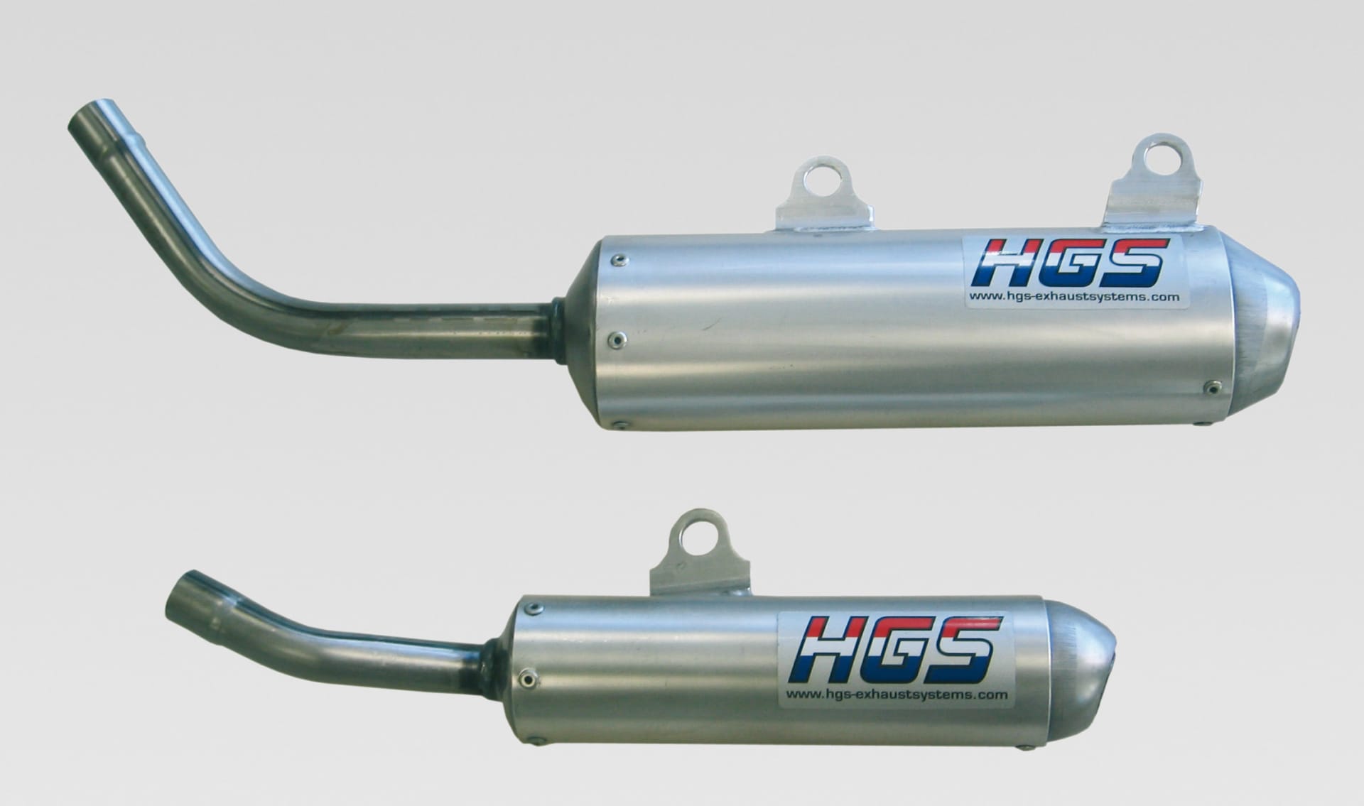 HGS lyddæmper 2T Racing KTM 125 23-, TC125 23- Orange - HGS - Motocross Parts
