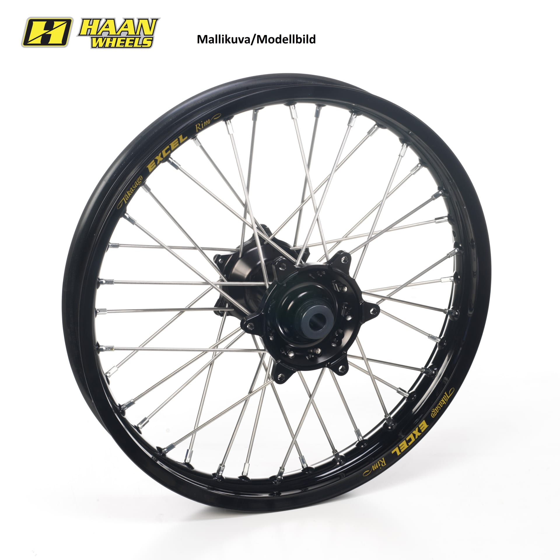 Roue Haan SX85 04- 16-1,85 NOIRE JANTE/MOBILE/SPOKES/NIPPLES - Haan Wheels