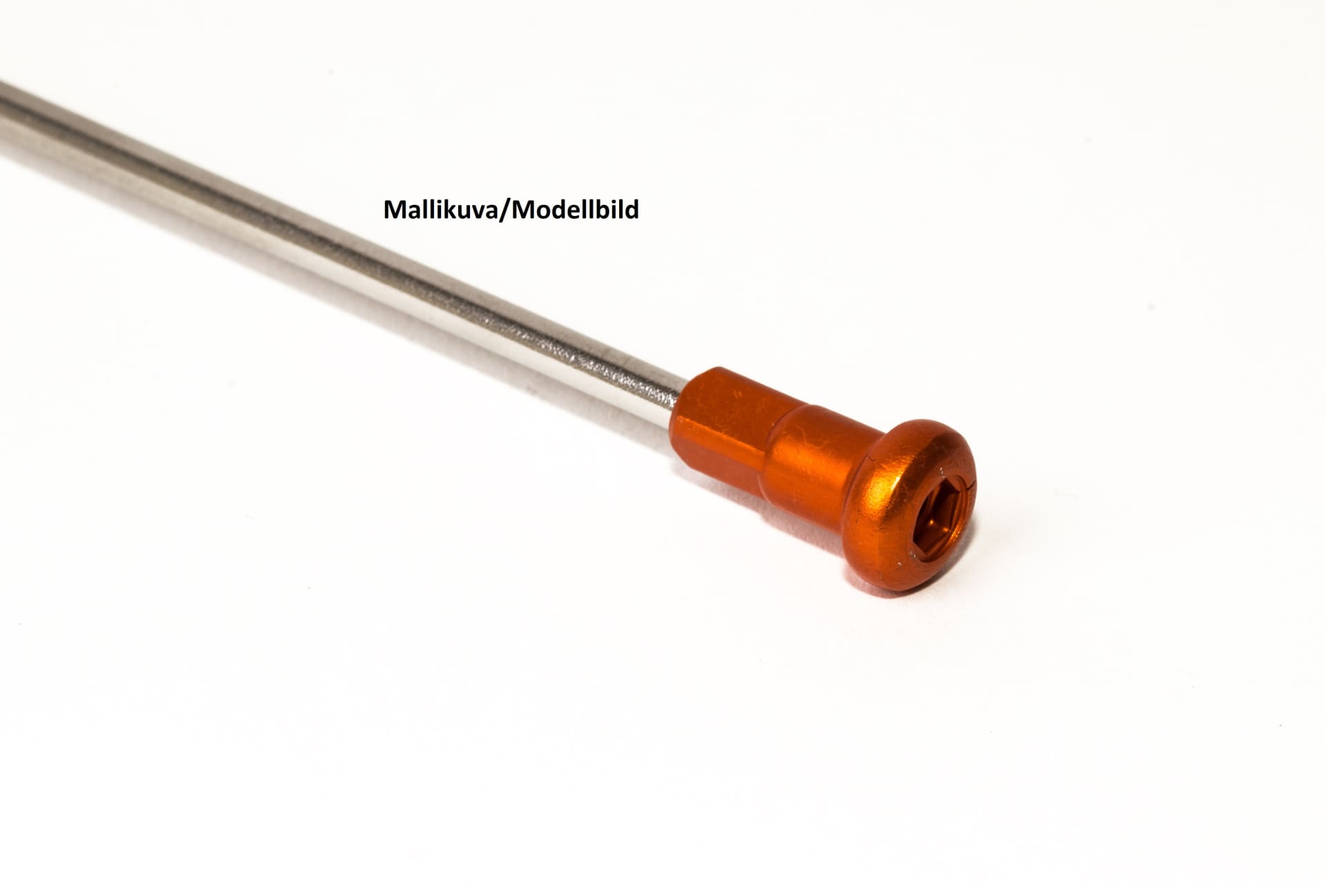 Haan hjul SX&SXF 15-/EXC 16- 17-3,50 ORANGE nav/sort fælg og eger/ORANGE NIPPL - Haan Wheels