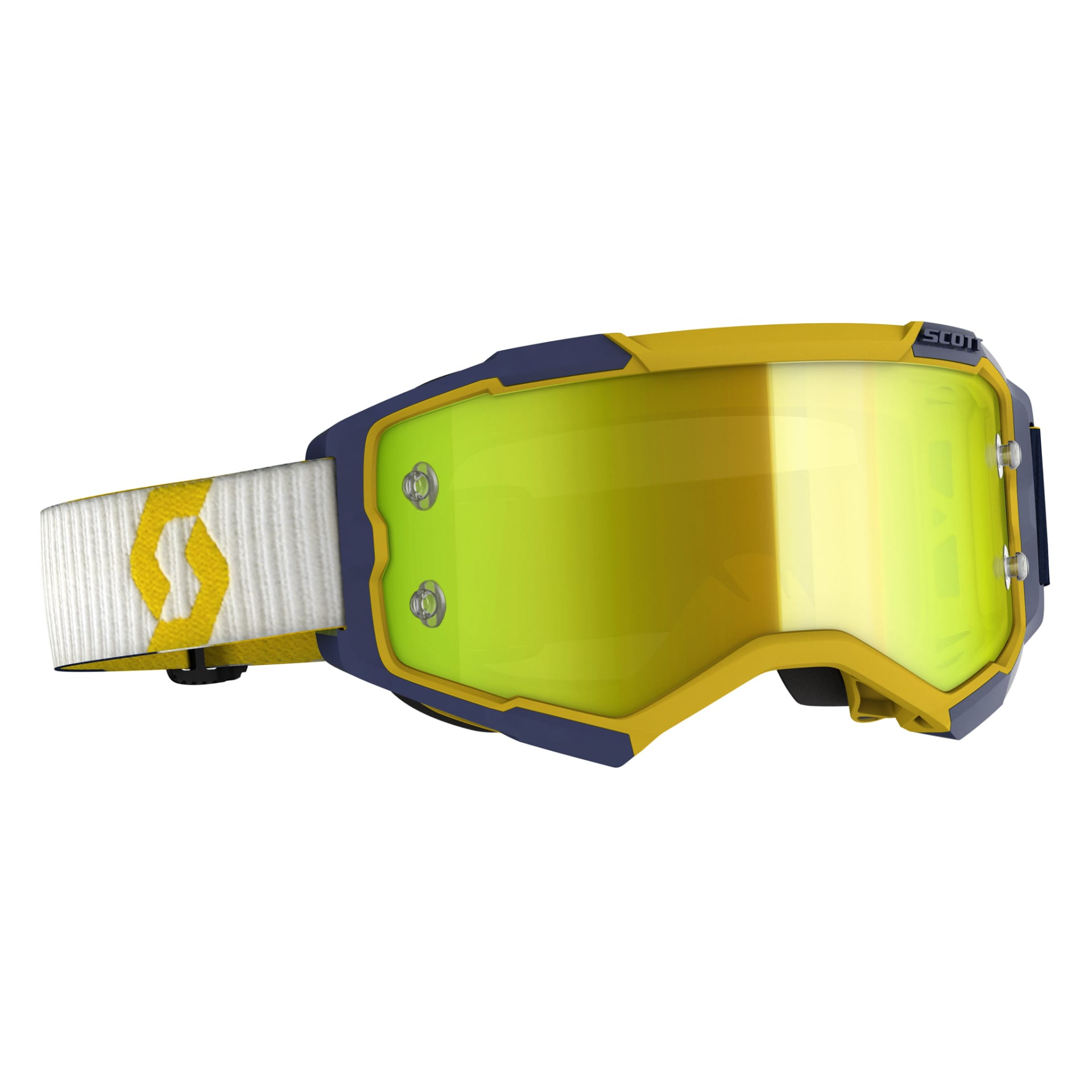 Scott Goggle MX Fury yellow/blue yellow chrome works - Scott