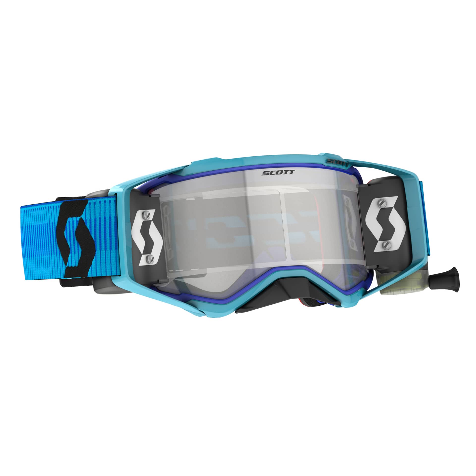 Scott Goggle Prospect WFS bleu/noir transparent fonctionne - Scott - Motocross Parts