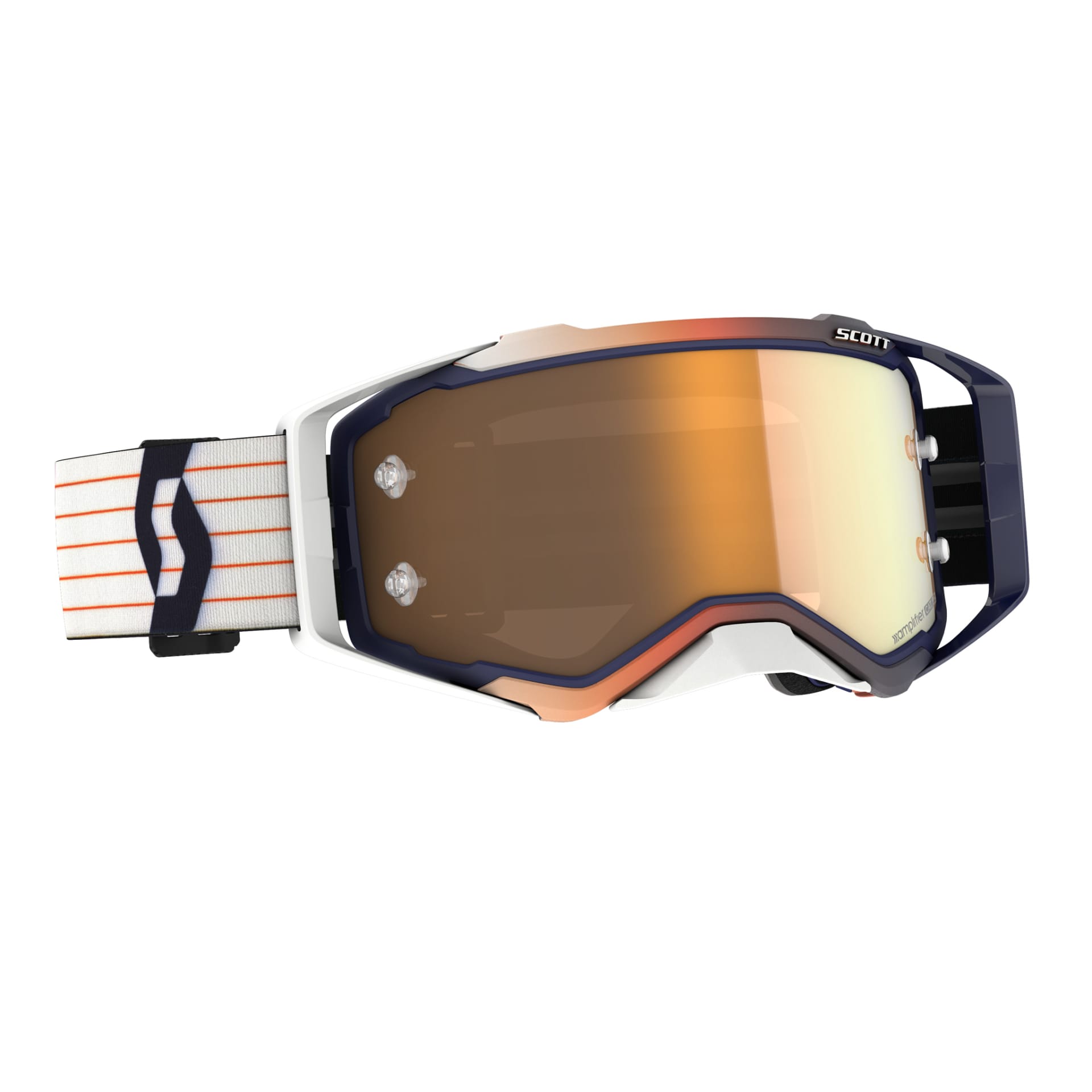 Scott Goggle Prospect Amplifier bleu/blanc or chrome works - Scott - Motocross Parts