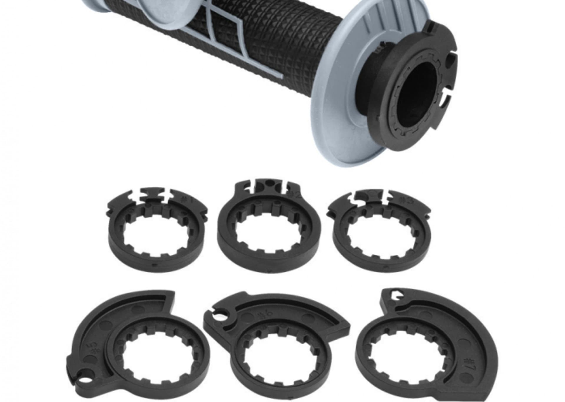 Protaper Griffe Clampon 1/2 Waffel Neon Grün/Schwarz - Pro Taper