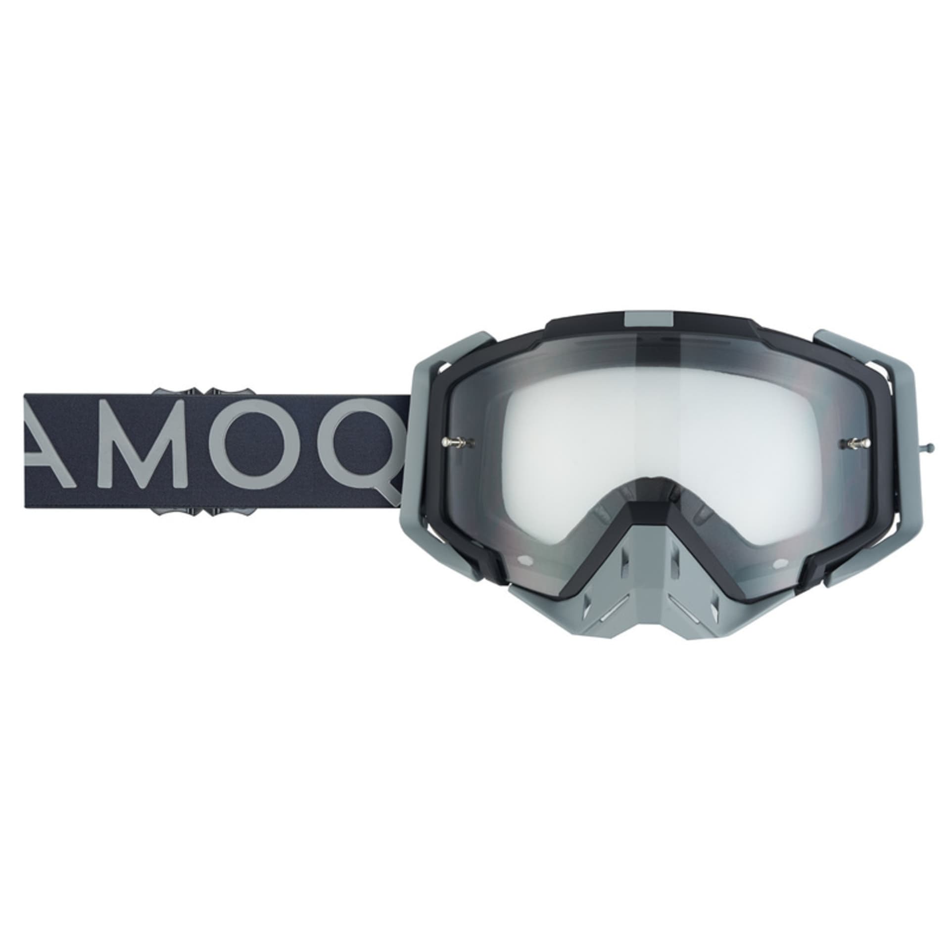 AMOQ Aster MX Skyddsglasögon Svart-Grå - AMOQ - Motocross Parts