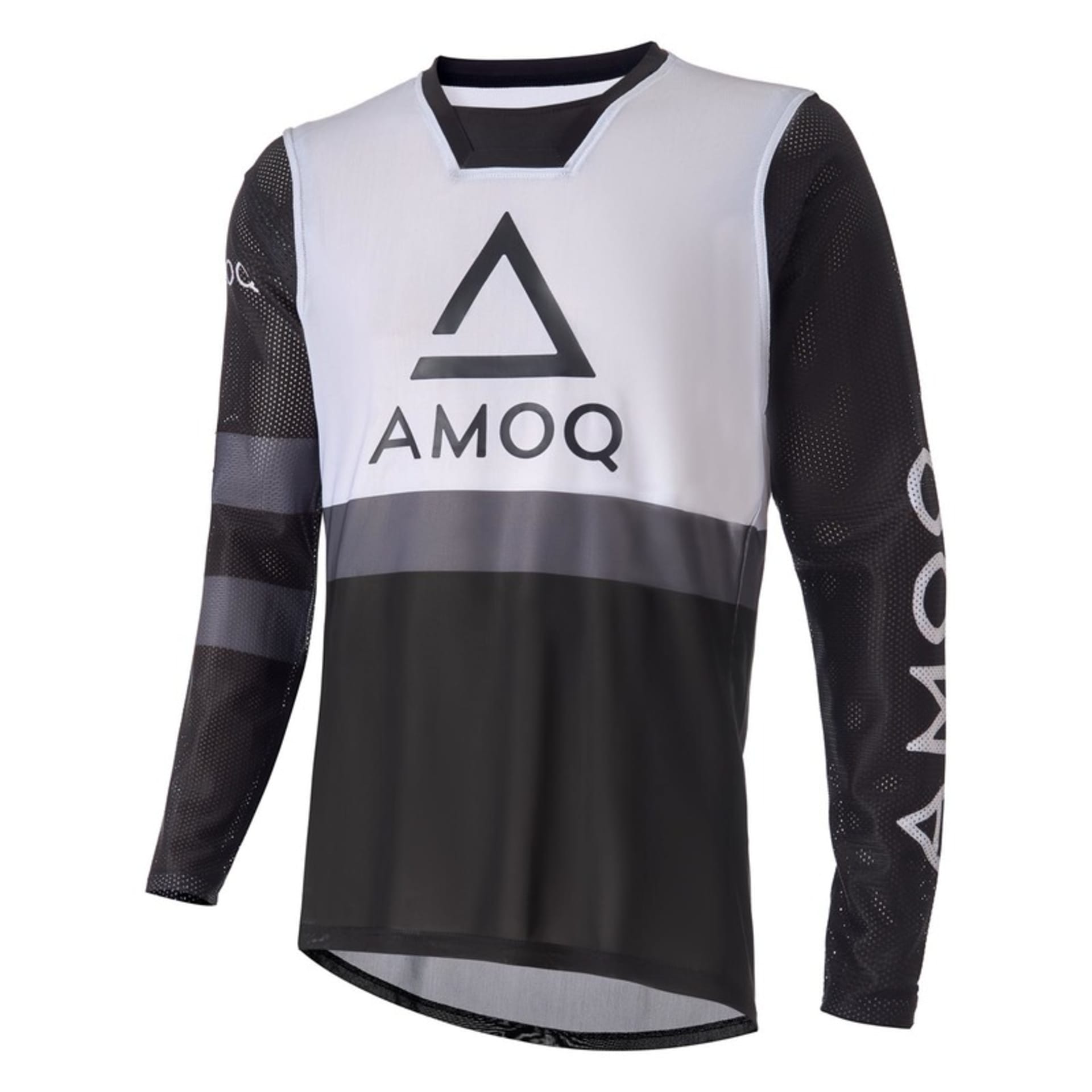 AMOQ Airline Mesh Jersey Noir/Blanc - AMOQ - Motocross Parts