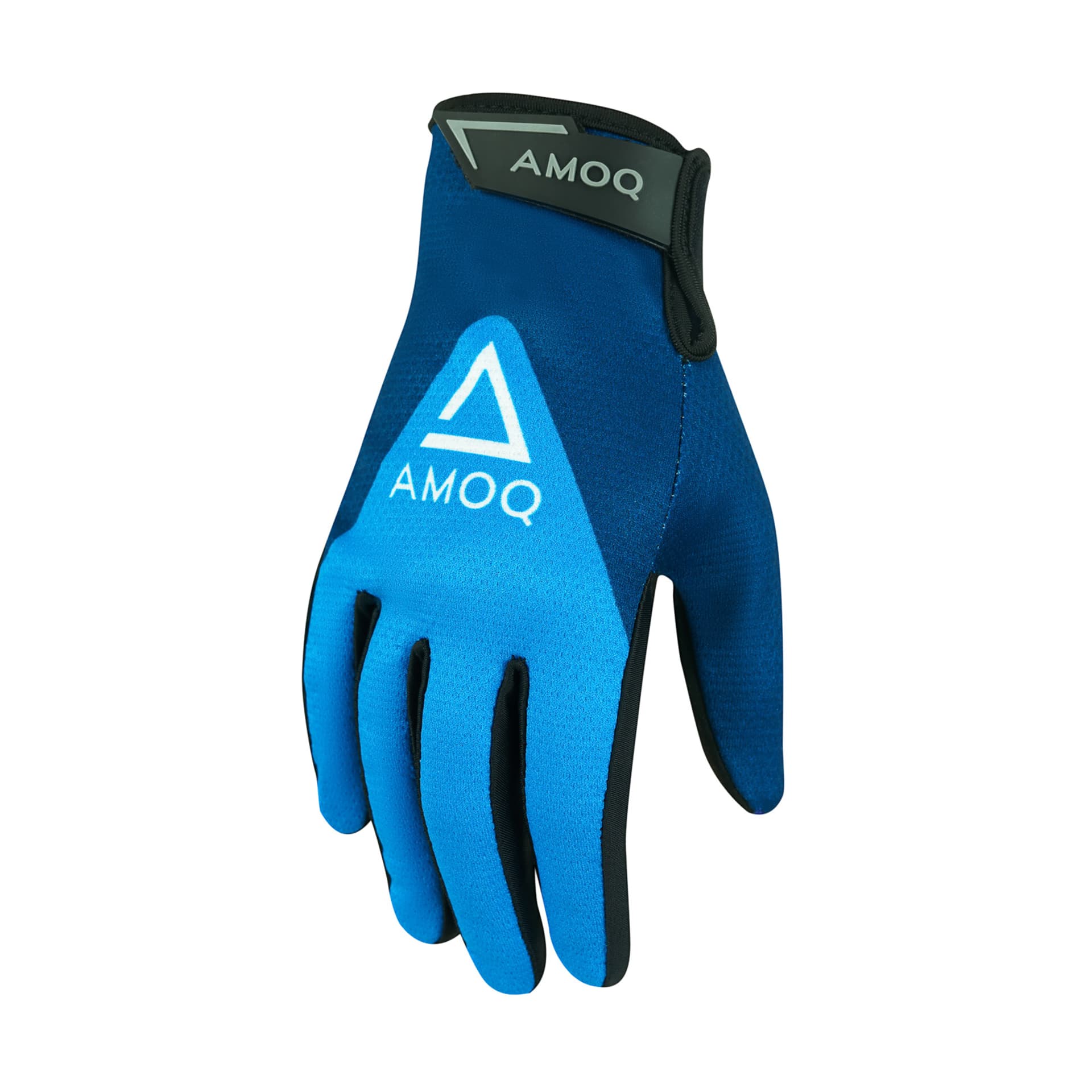 AMOQ Ascent V2 Gloves Navy-Sky Blue - AMOQ - Motocross Parts