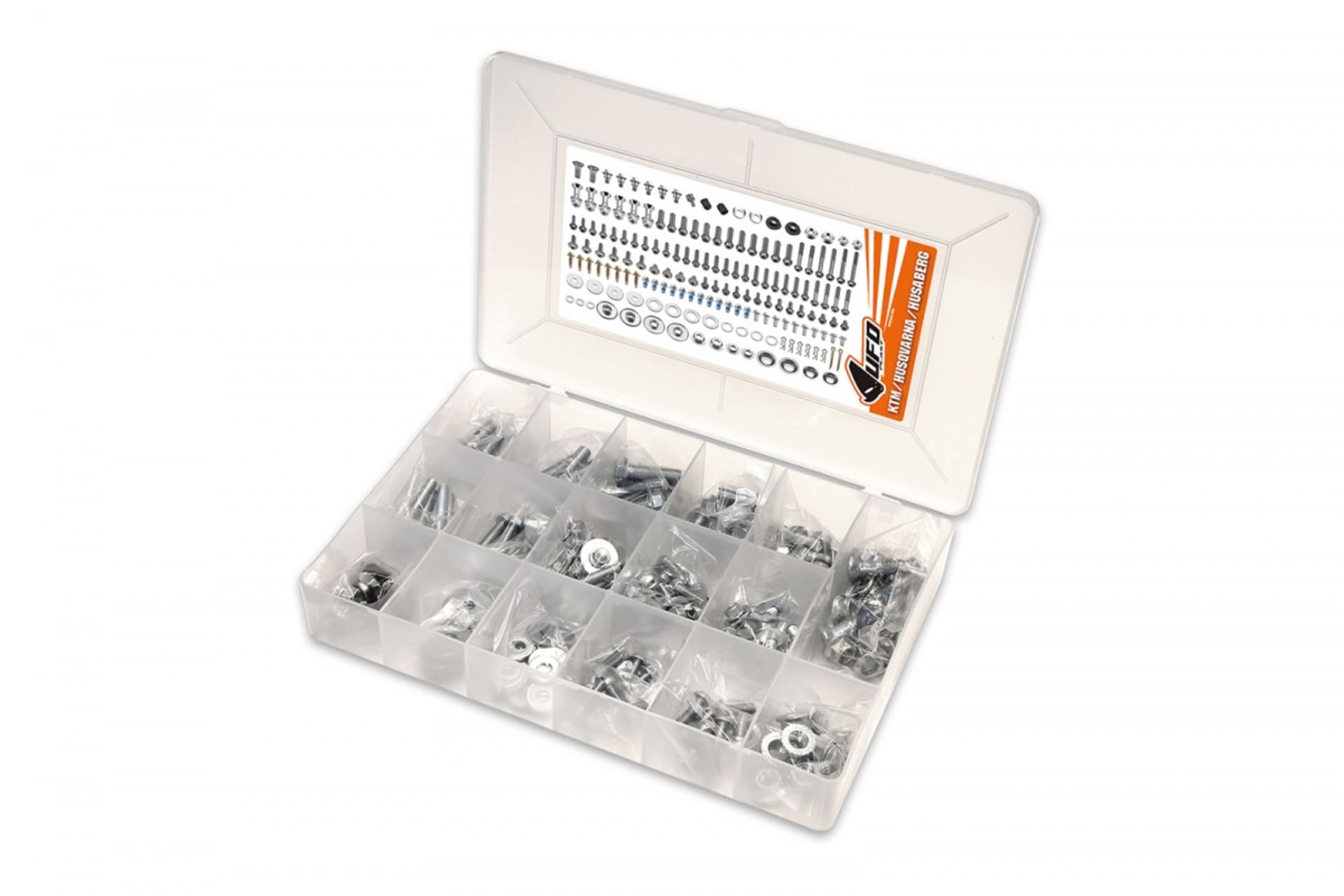 UFO Hardware Komplettes Profi-Paket MX KTM, HVA, Husab - UFO - Motocross Parts