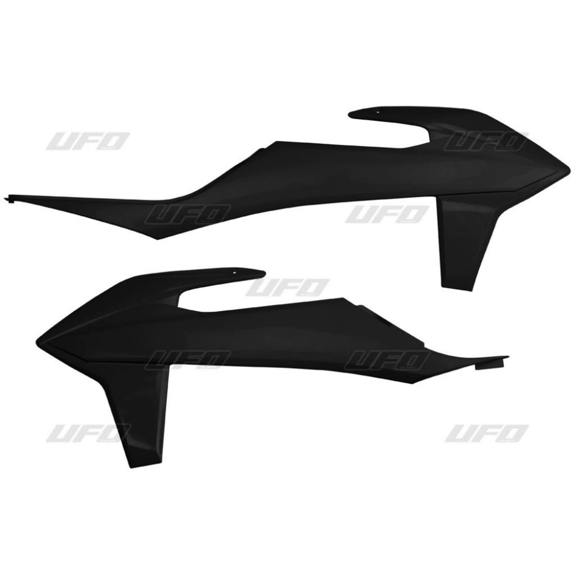 UFO Cache radiateur KTM SX/SX-F 125-450 19- EXC/EXC-F 125-500 20- Noir 001 - UFO