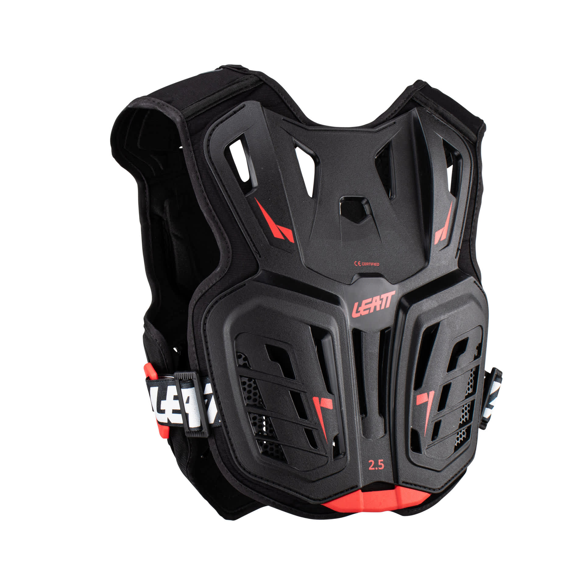 Protège poitrine Leatt 2.5 Noir/Rouge Junior - Leatt