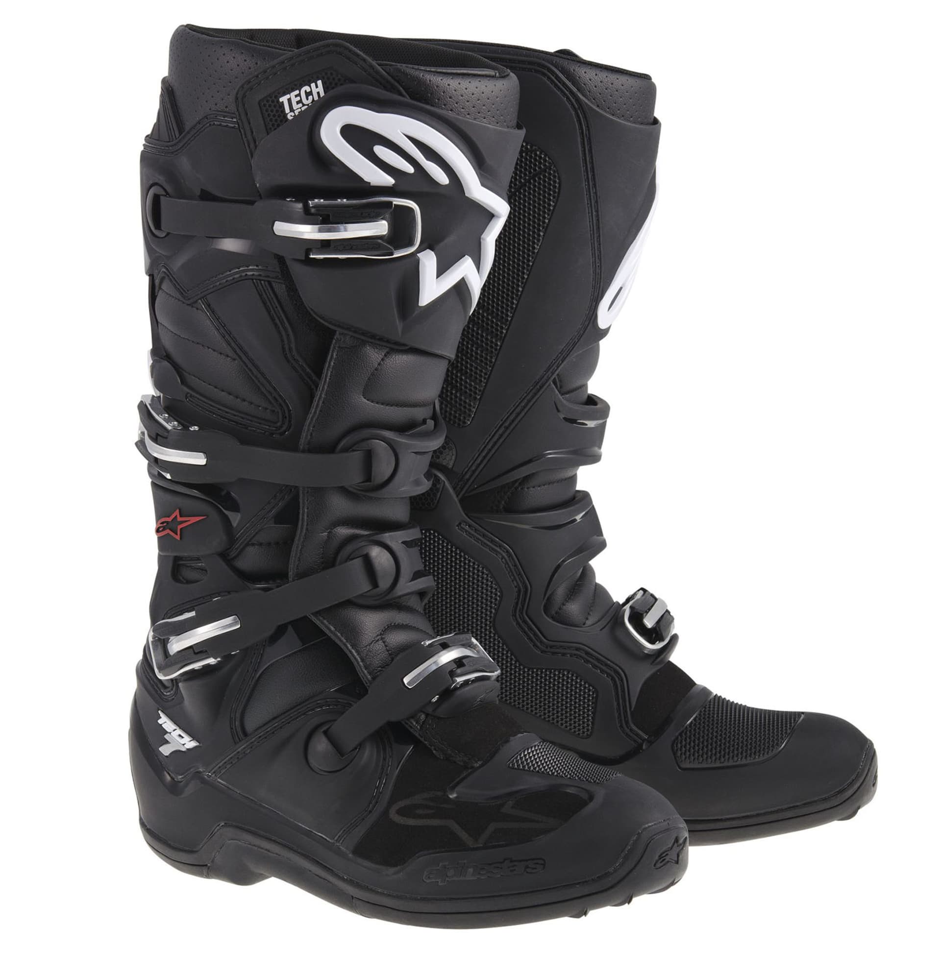 Alpinestars Støvle MX Tech 7 Sort Alpinestars Støvle MX Tech 7 Sort - Alpinestars - Motocross Parts