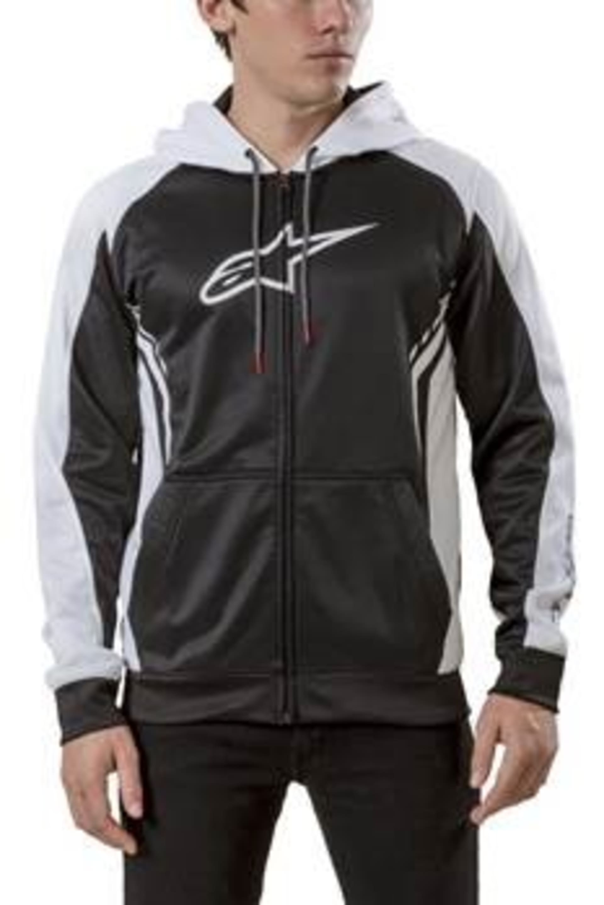 Alpinestars hættetrøje Strike sort/hvid - Alpinestars - Motocross Parts