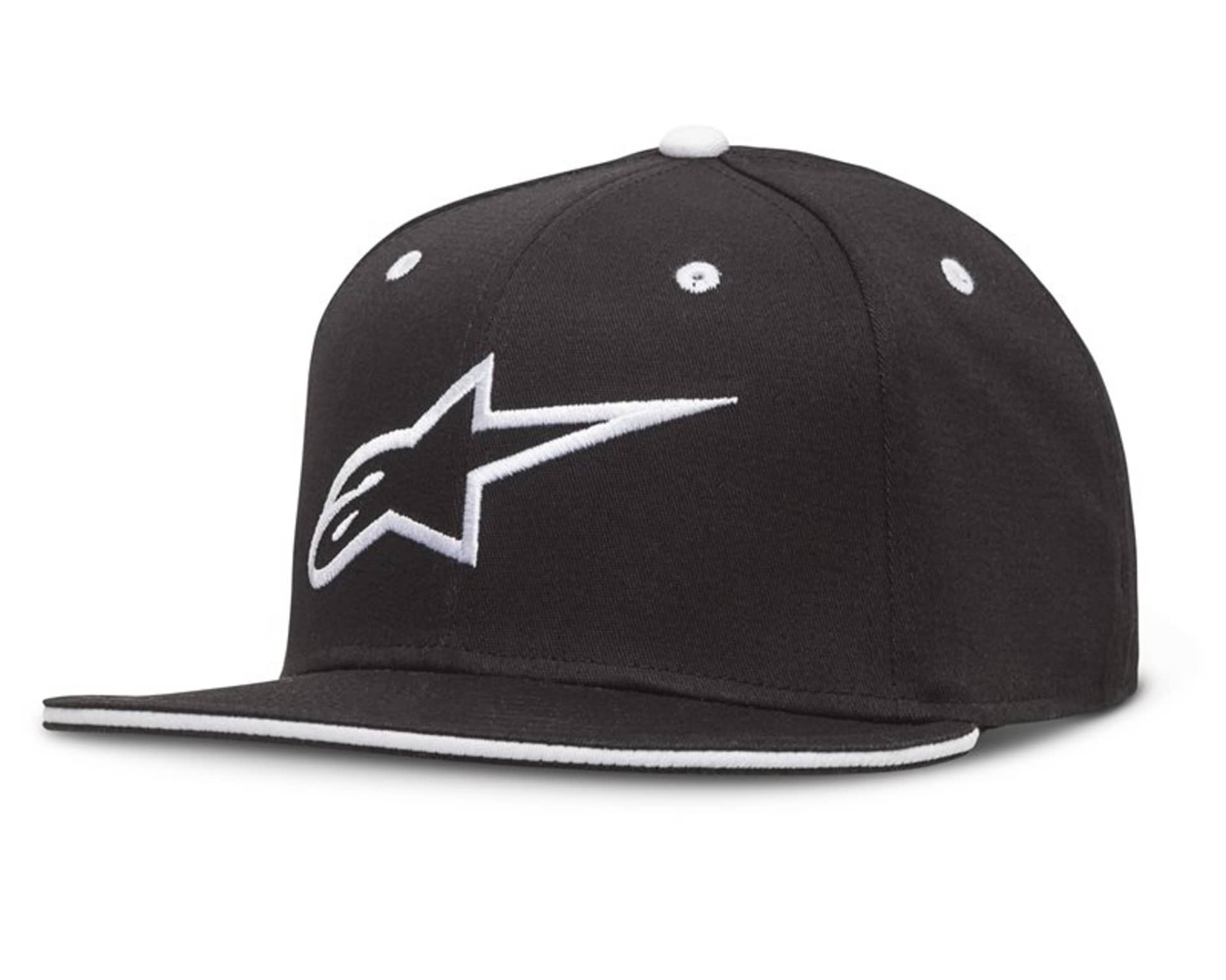 Alpinestars Ageless Flatbill Hat, svart/vit - Alpinestars - Motocross Parts