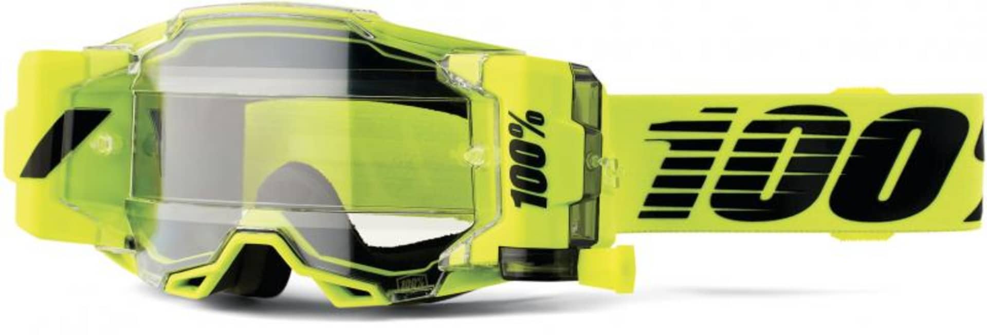 100% ARMEGA ForeCast Neongelb / CLEAR - 100% - Motocross Parts