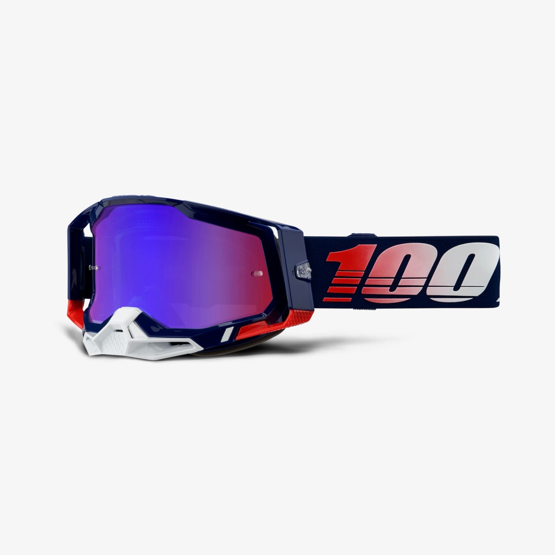 100% Racecraft 2 Republic / MIRROR RED/BLUE - 100%