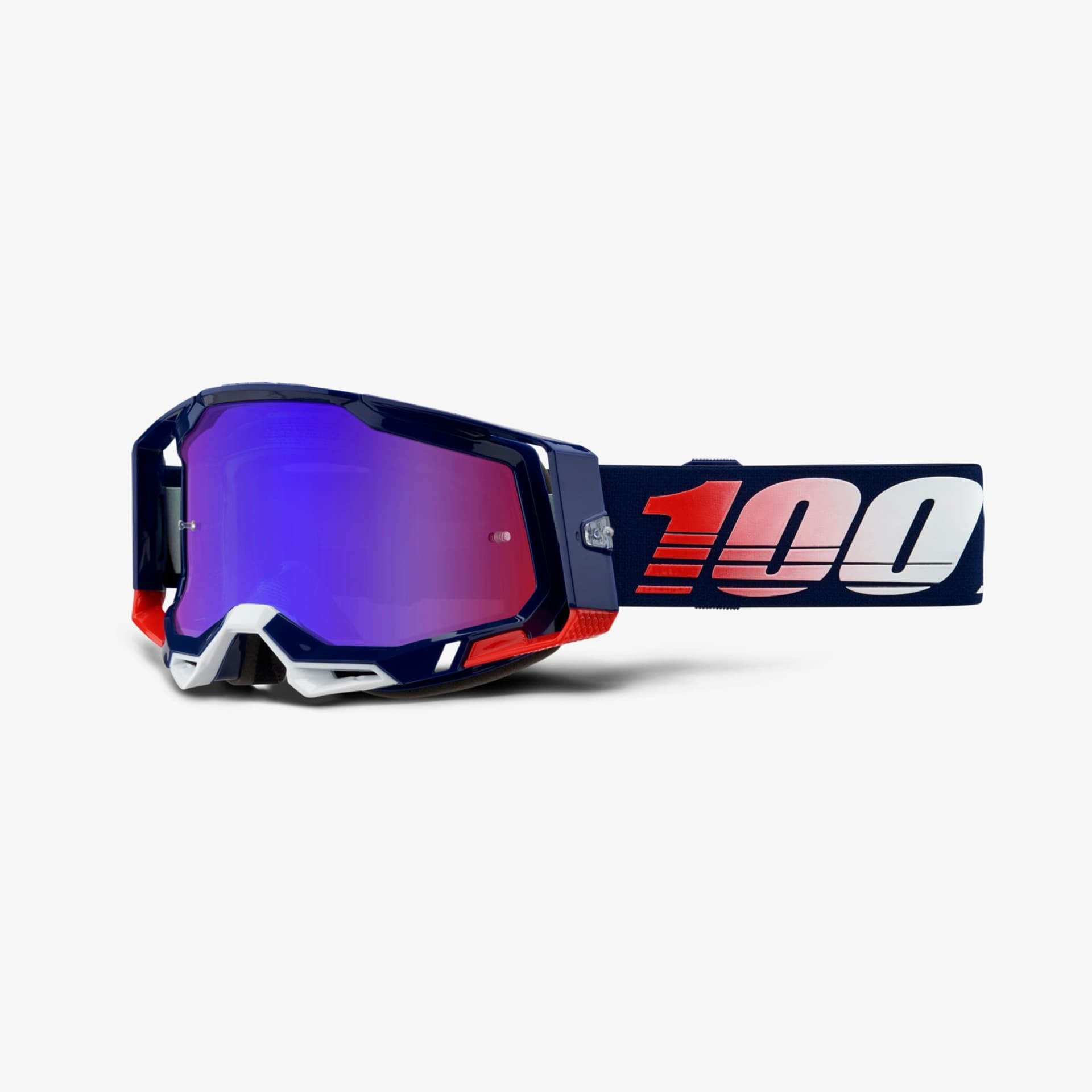 100% Racecraft 2 Republik / SPIEGEL ROT/BLAU - 100%