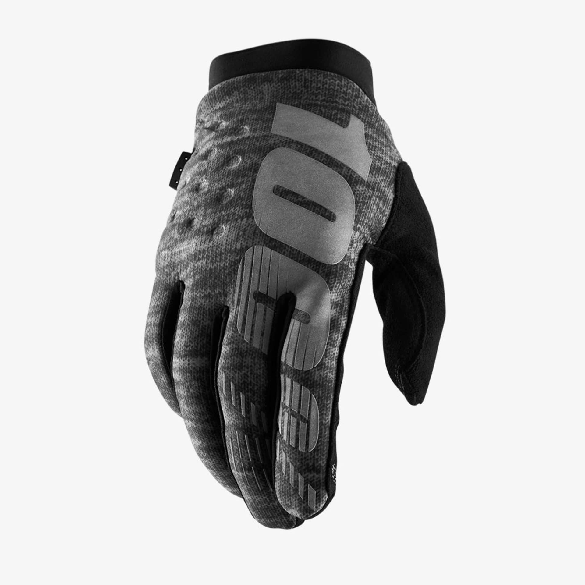 100% Brisker Winterhandschuhe - Grau - 100% - Motocross Parts