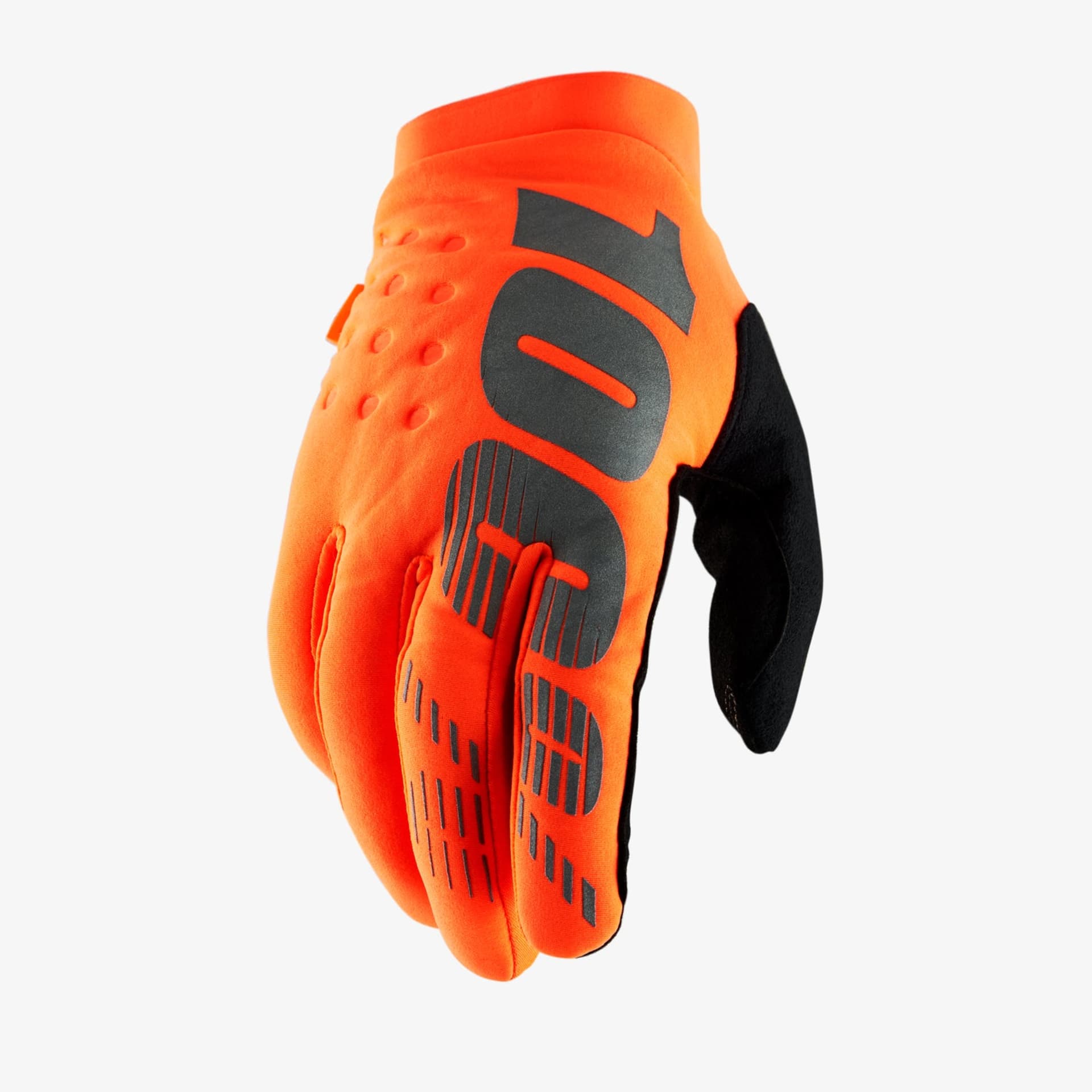 100% Brisker winter gloves - Neon orange - 100% - Motocross Parts