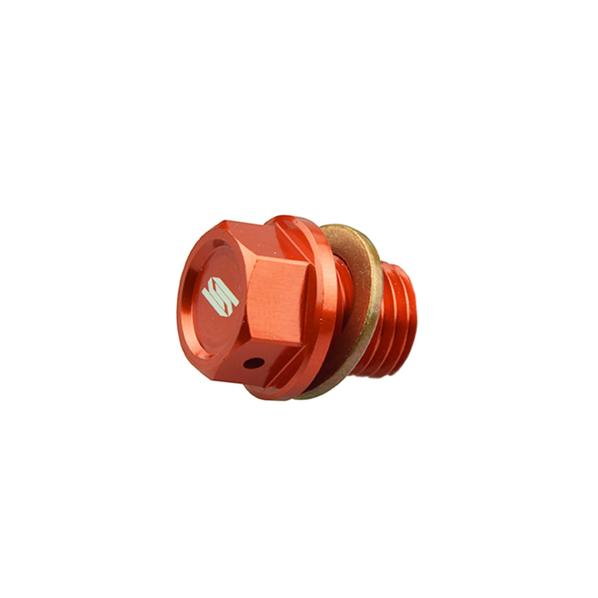 Scar Magnetic Oil Drain Plug - KTM / Husqvarna / Gasgas - Orange color - Scar - Motocross Parts